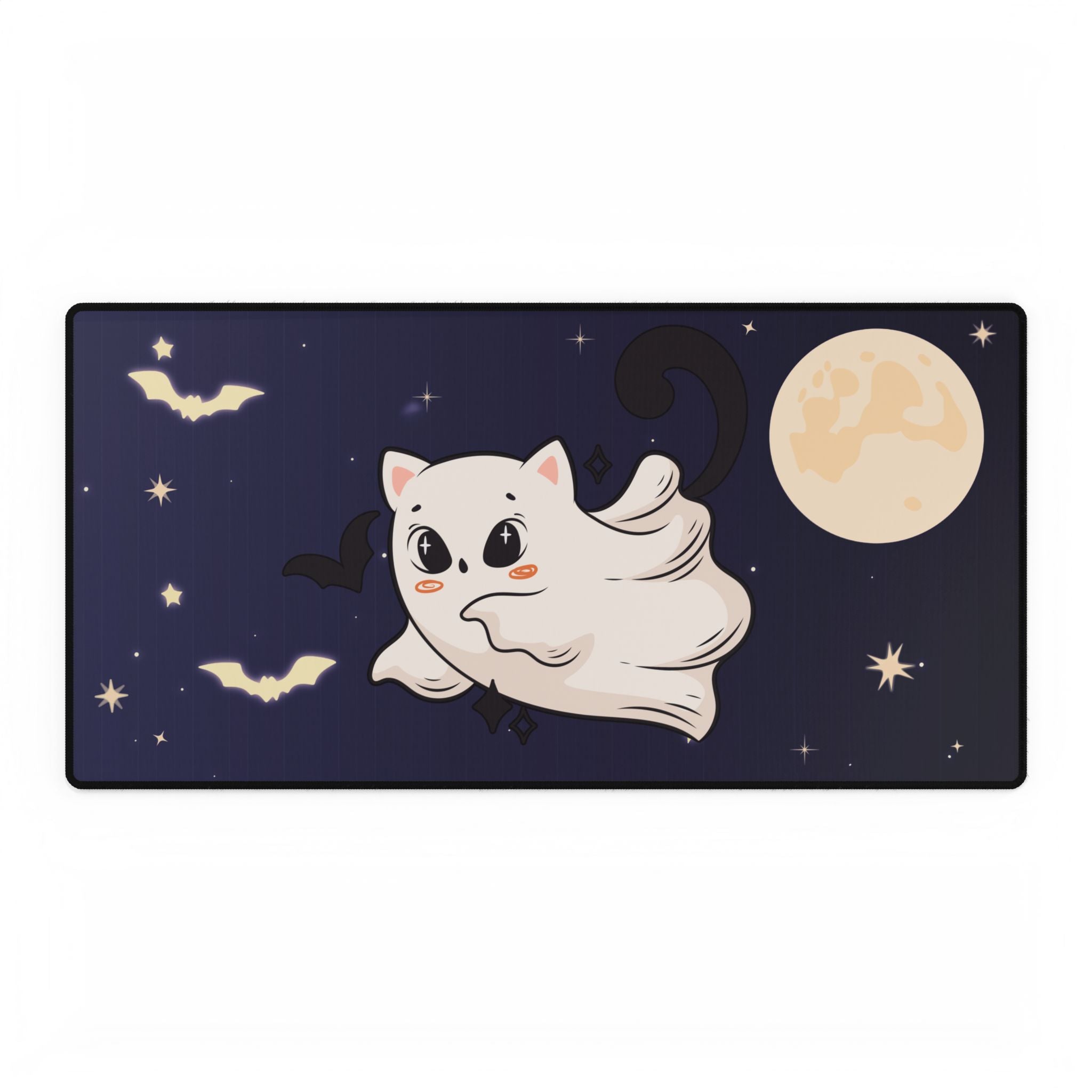 Ghost Cat Desk Mat