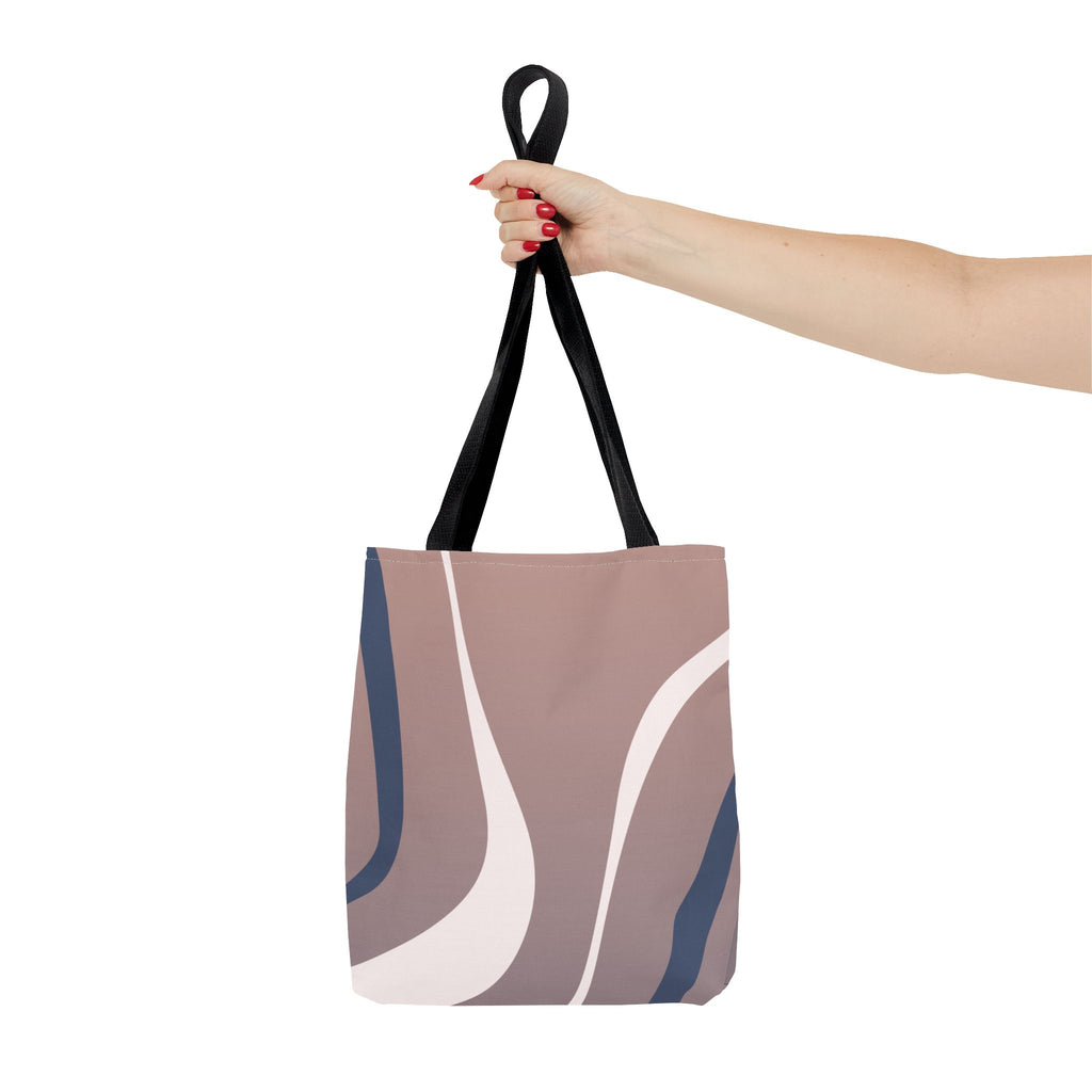 Desert Flow Abstract Tote Bag, Southwest Vibes Shoulder Bag, Desert Landscape Tote, Boho Chic Carryall, Cactus Print Market Bag, Nature