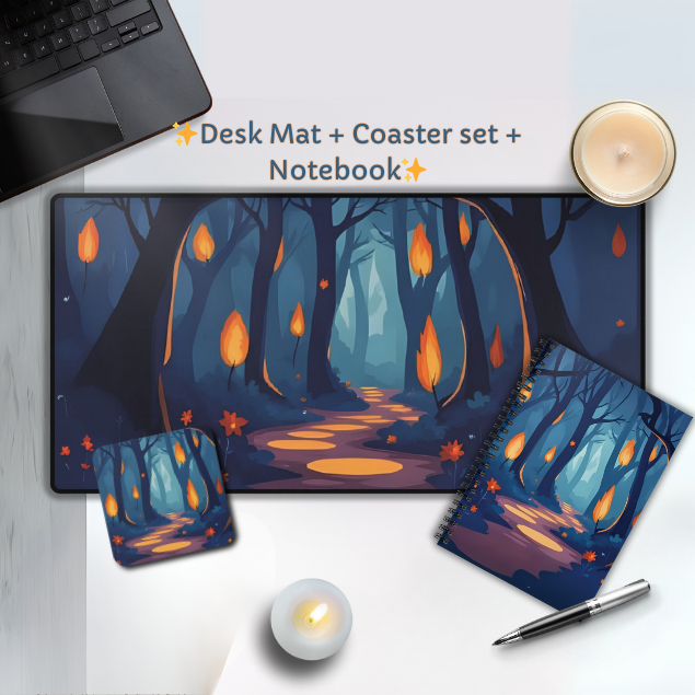 Spiral Notebook - Enchanted Forest Path, Journal, Diary, Writing Notebook, Nature Lover Gift, Tree Lined Journal