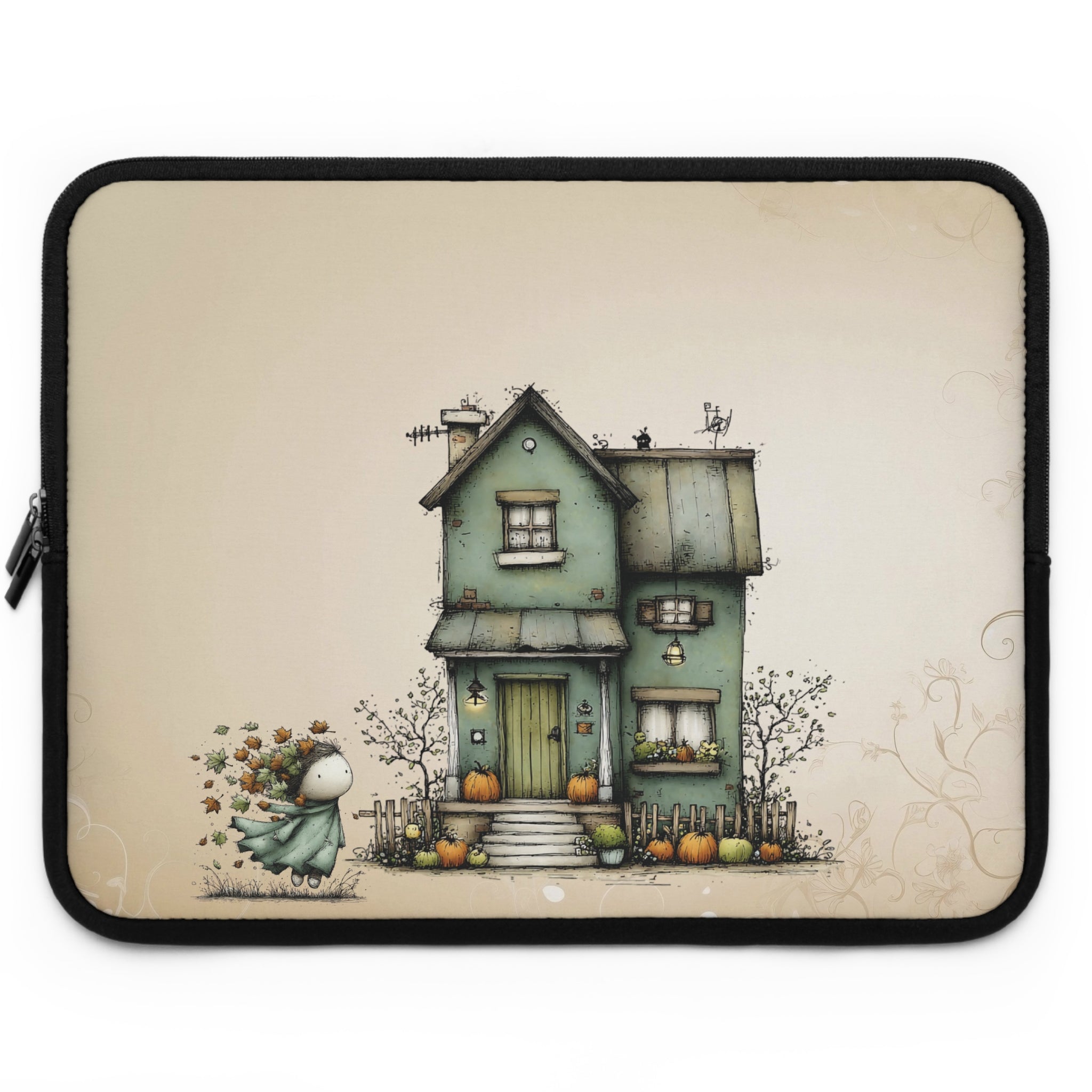 Autumn at Willow Cottage Laptop Sleeve