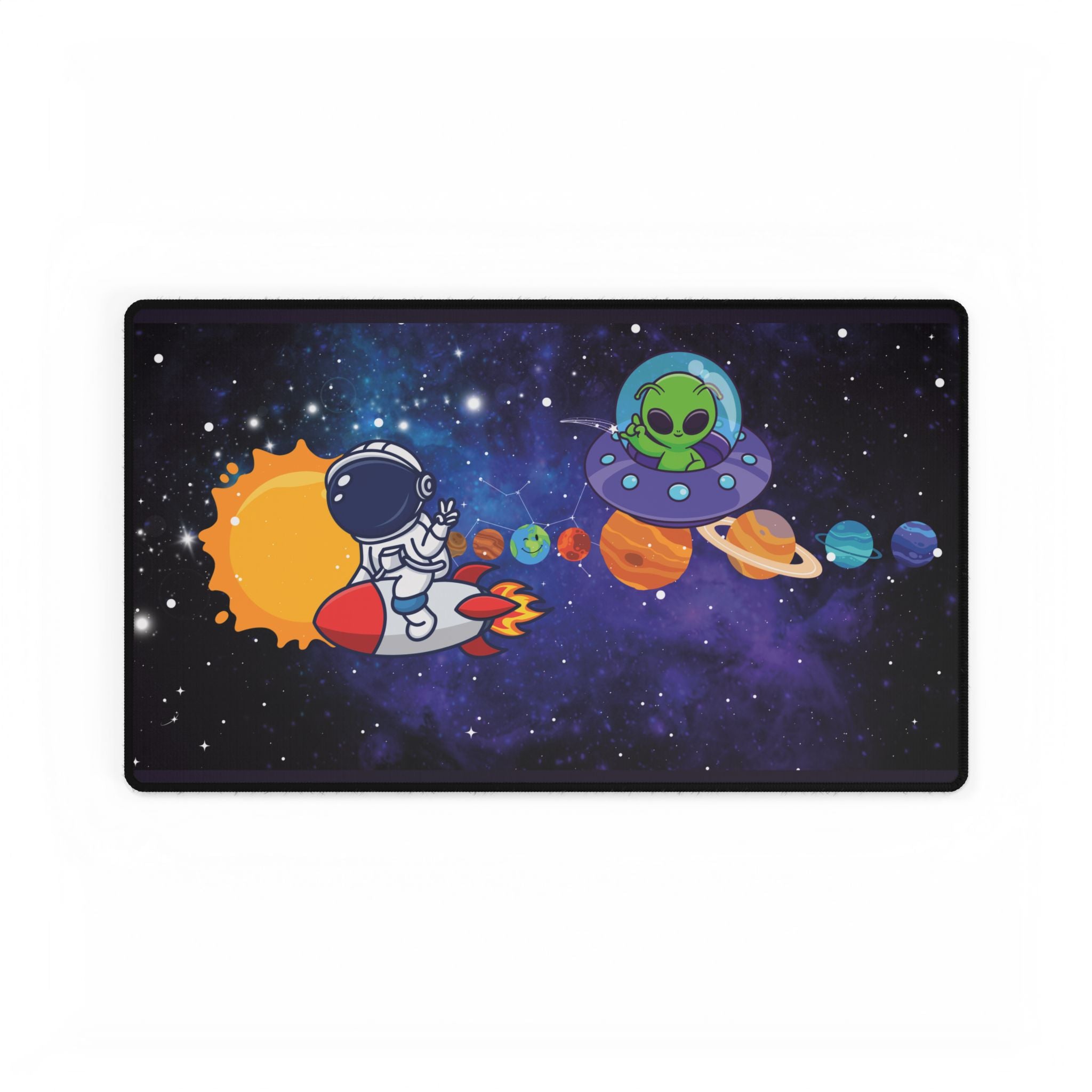 Desk Mats - Astronaut & Alien Space Adventure Solar System
