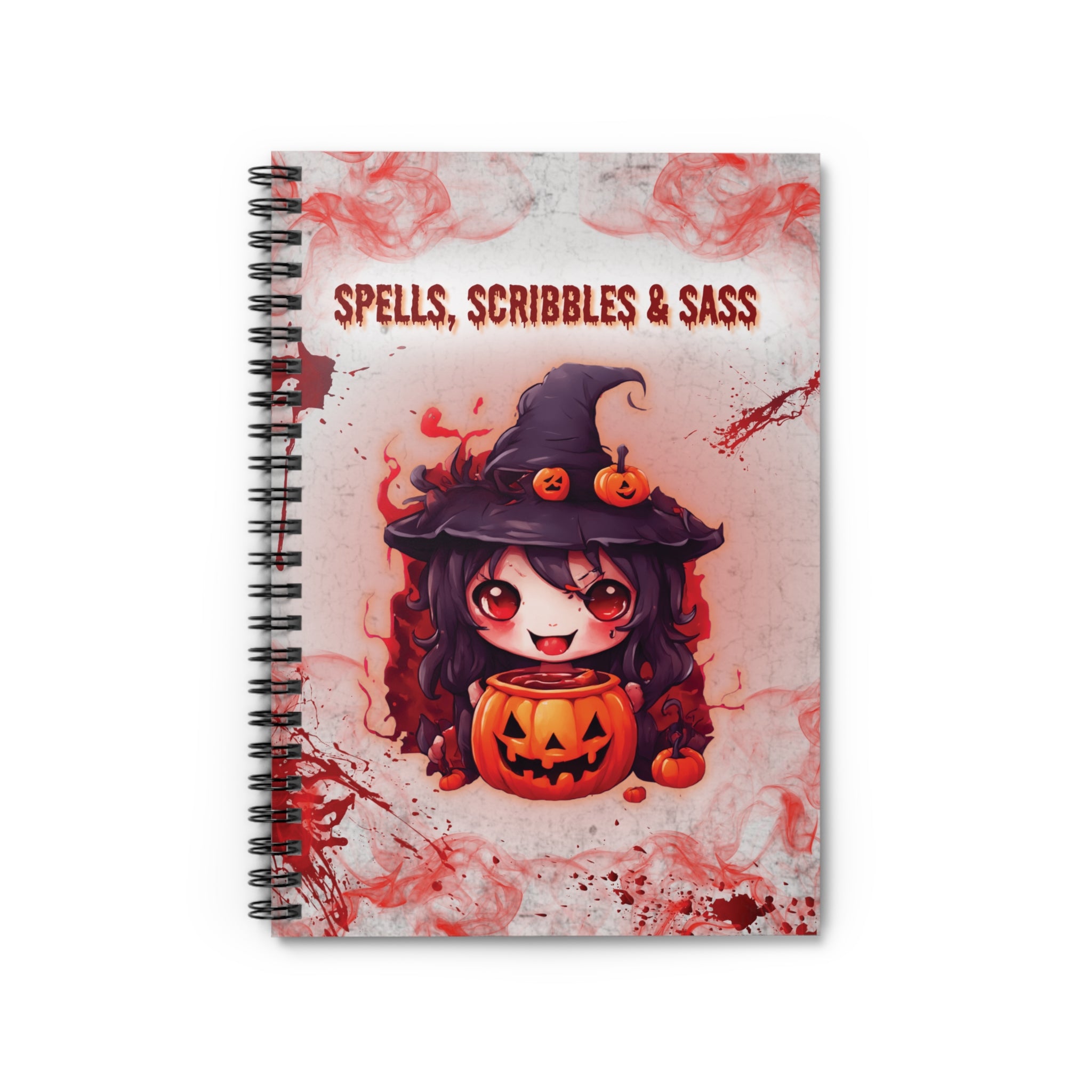 Spiral Notebook - Spells, Scribbles & Sass, Spell Book Journal