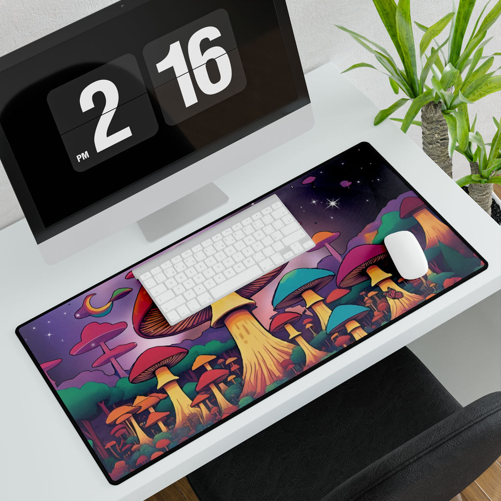 Desk Mats - Cosmic Mushroom Forest