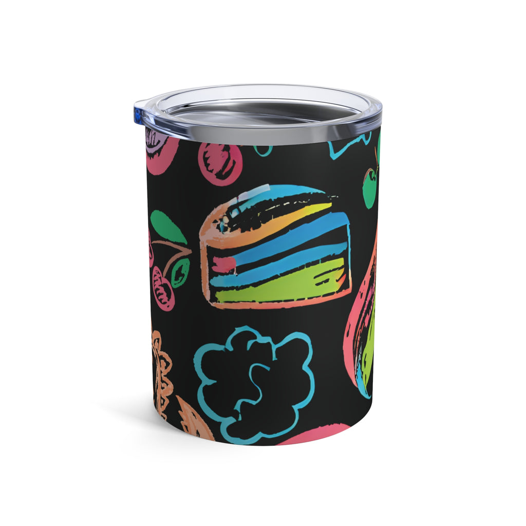 Tumbler 10oz Neon Dreams Rainbow Unicorns Cake Magic Clouds