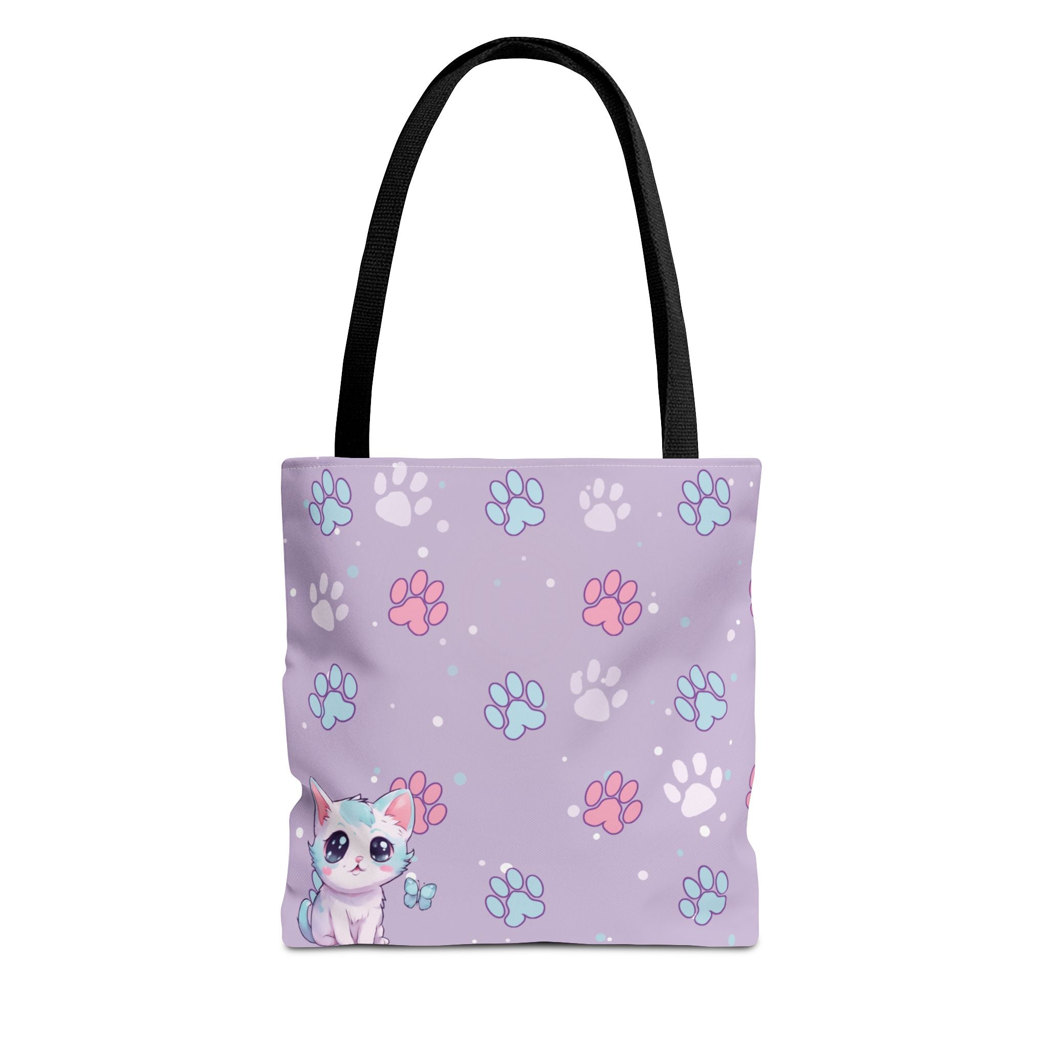 Pastel Paws Tote Bag - Cute Animal Print, Shopping Bag, Beach Bag, Eco-Friendly, Reusable Grocery Bag, Gift for Pet Lovers