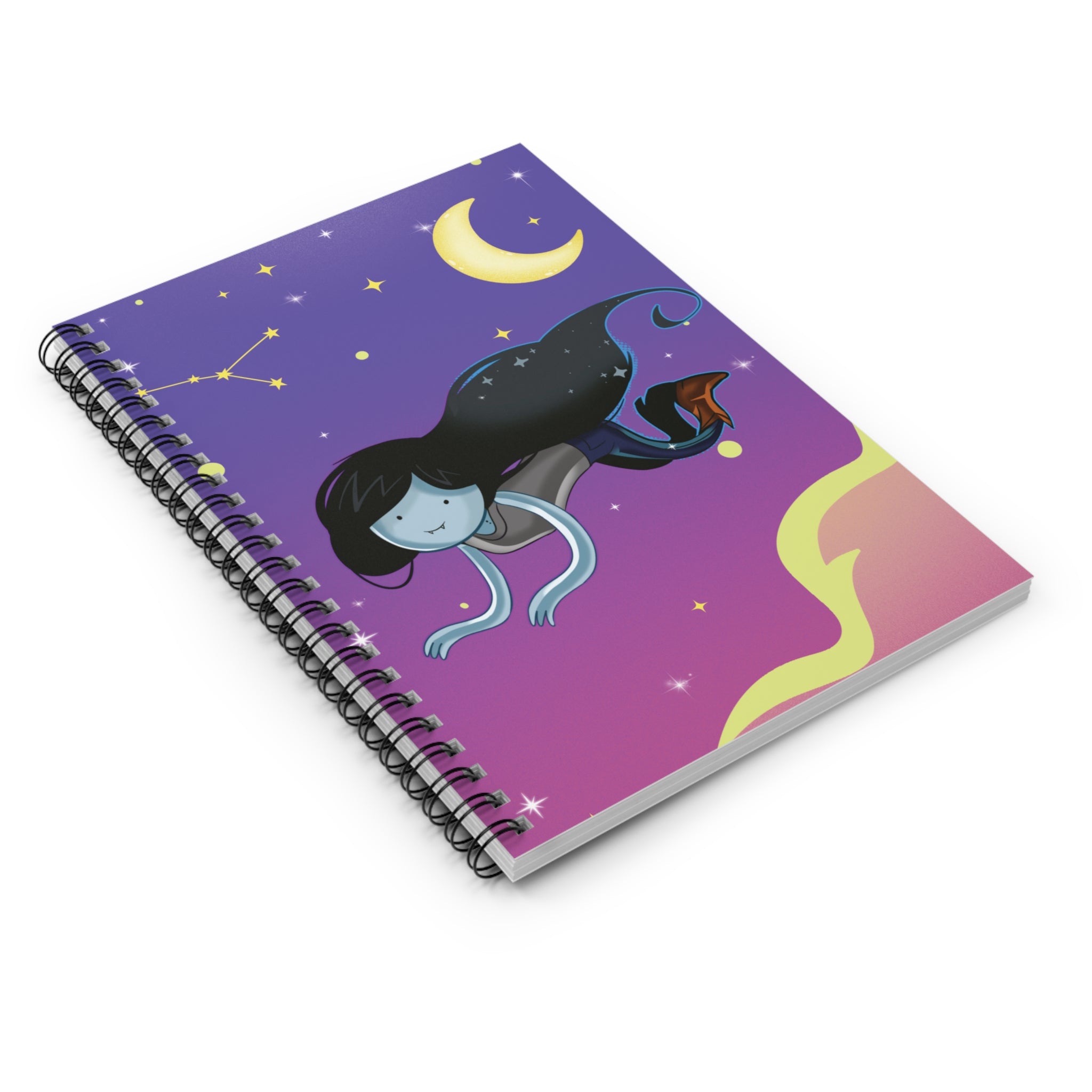 Electric Twilight Spiral Notebook | Celestial Journal for Writers, Dreamers & Students