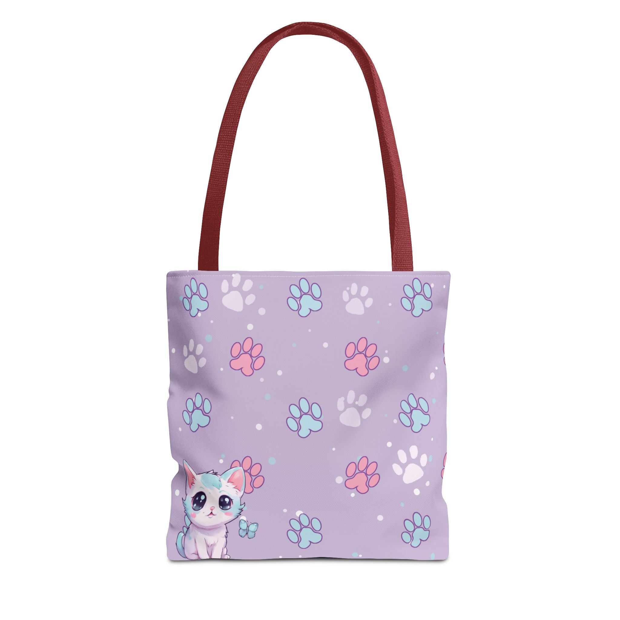Pastel Paws Tote Bag - Cute Animal Print, Shopping Bag, Beach Bag, Eco-Friendly, Reusable Grocery Bag, Gift for Pet Lovers