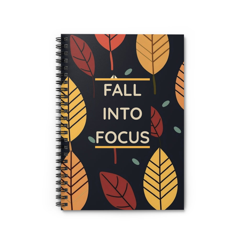 Spiral Notebook - Ruled Line, Autumn Fall into Focus Journal