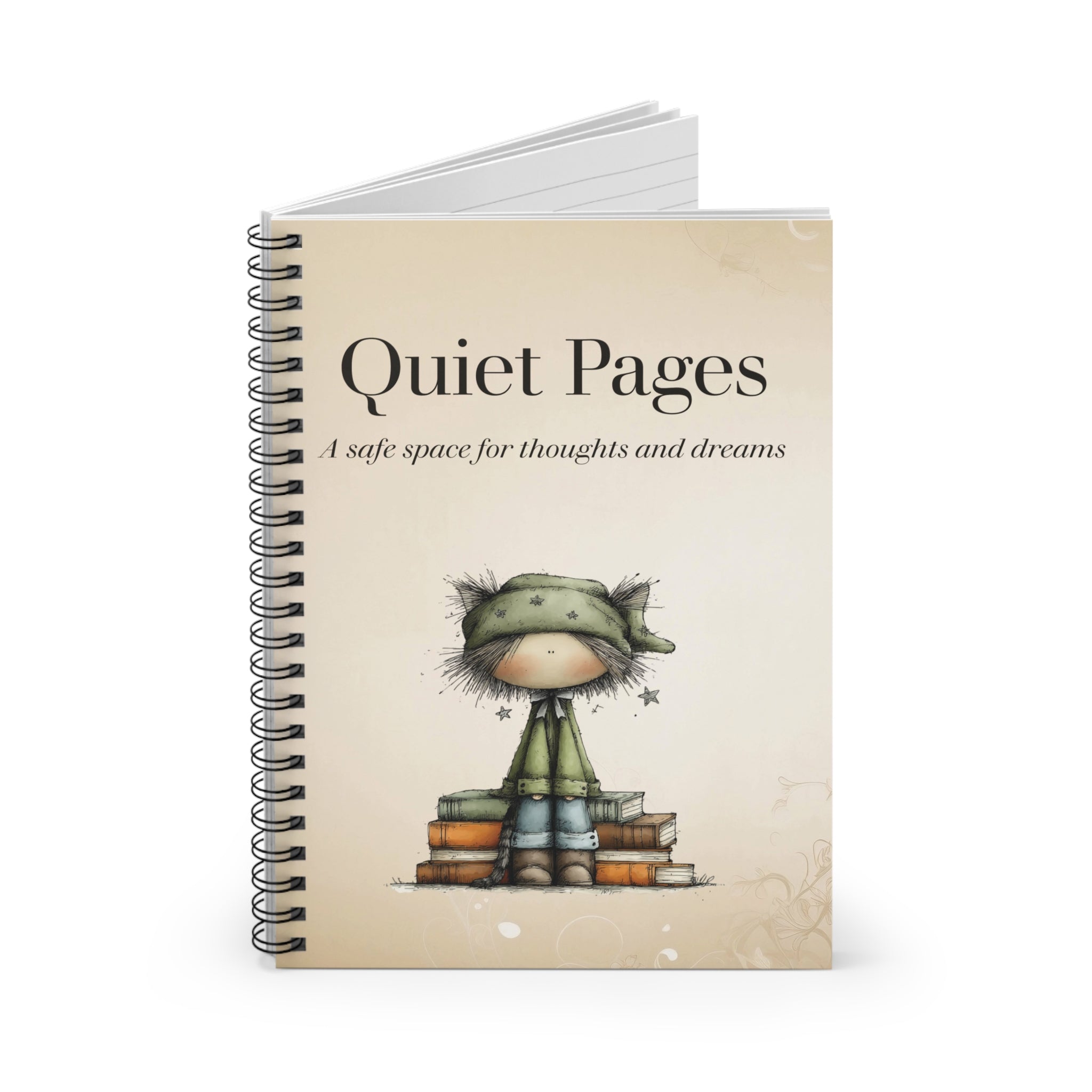 Quiet Pages Spiral Notebook - Ruled Line