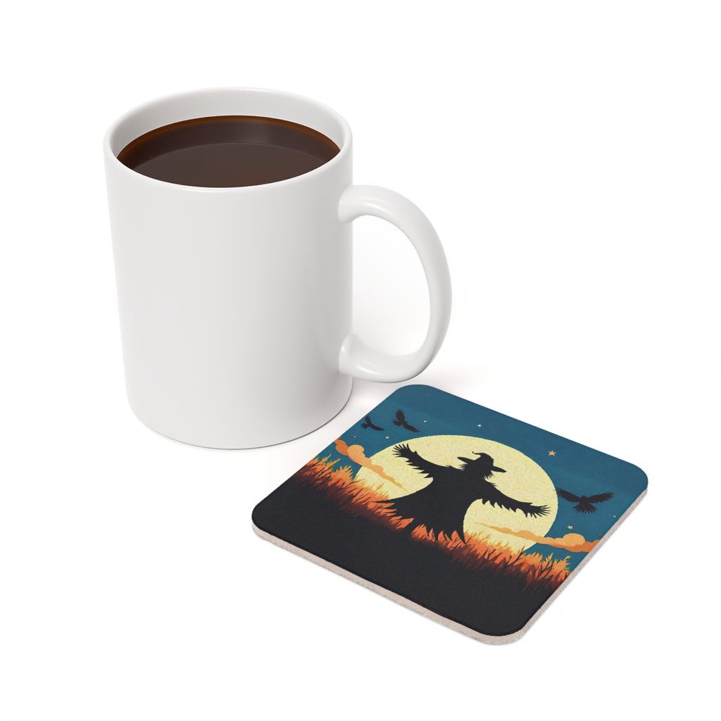 Coaster Set, Halloween Scarecrow Nightfall