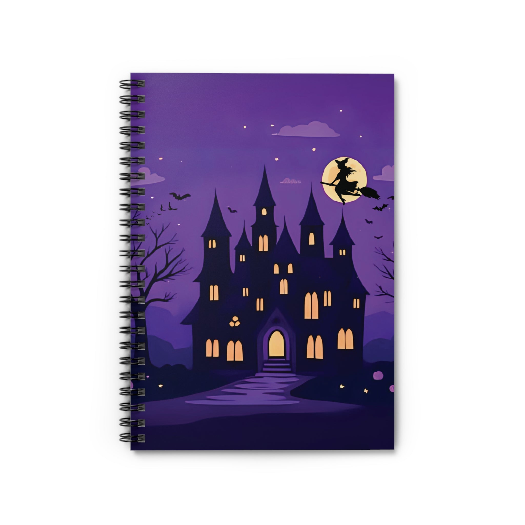 Spiral Notebook - Haunted Mansion Glow, Ghostly Stationery, Halloween Journal, Spooky Diary, Creepy Notebook, Paranormal Writing Pad