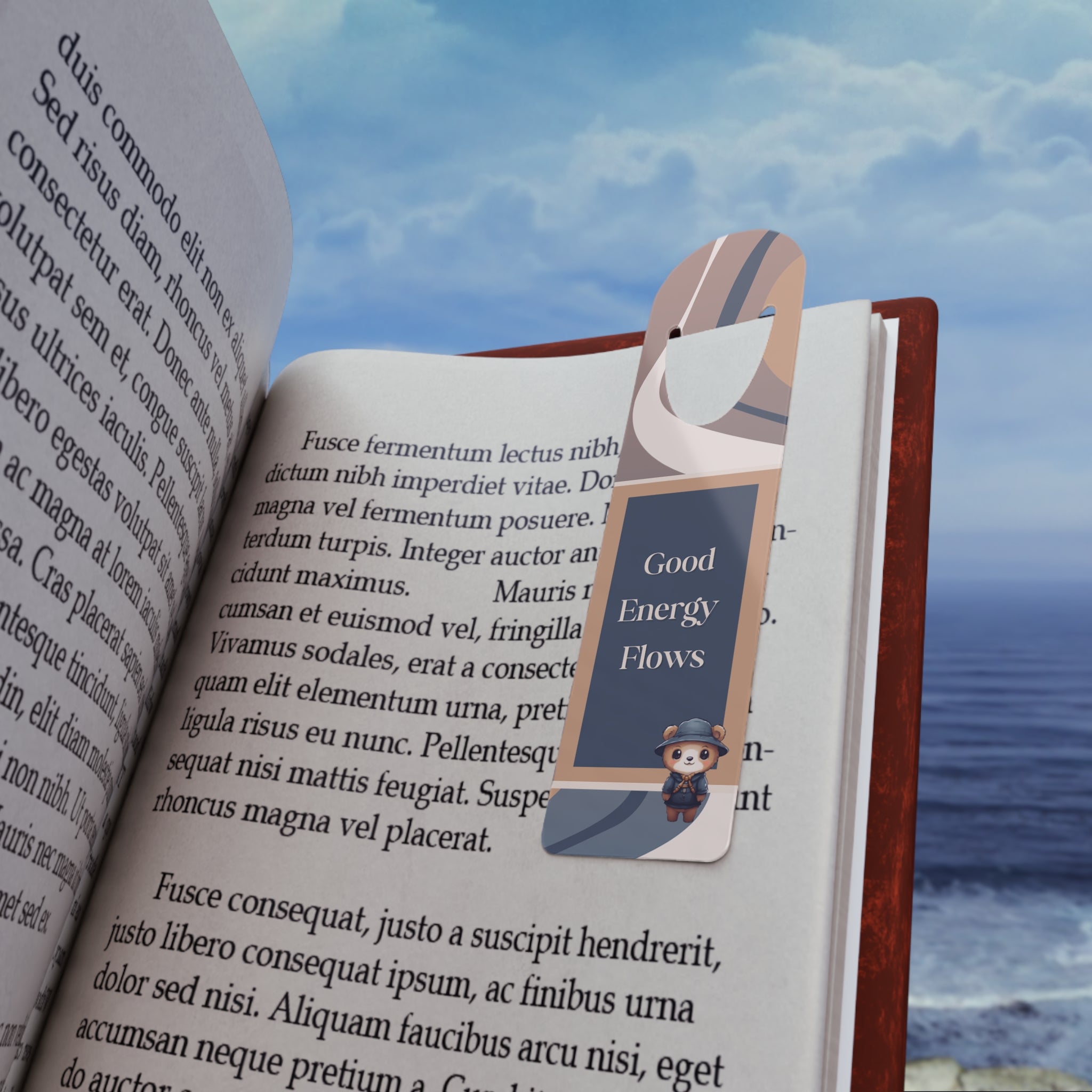 Bookmark, Positive Energy Flow, Inspirational Bookmark