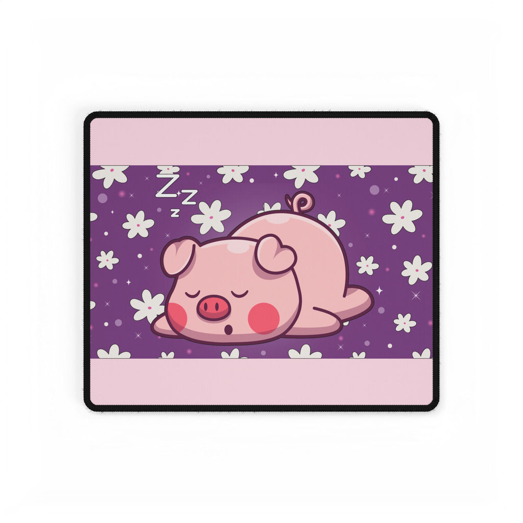 Desk Mats, Sweet Dreams Piggy - Cute Animal Lover Office Decor, Cozy Desk Pad, Work from Home Essential, Pig Lover Gift, Farmhouse Mouse Pad