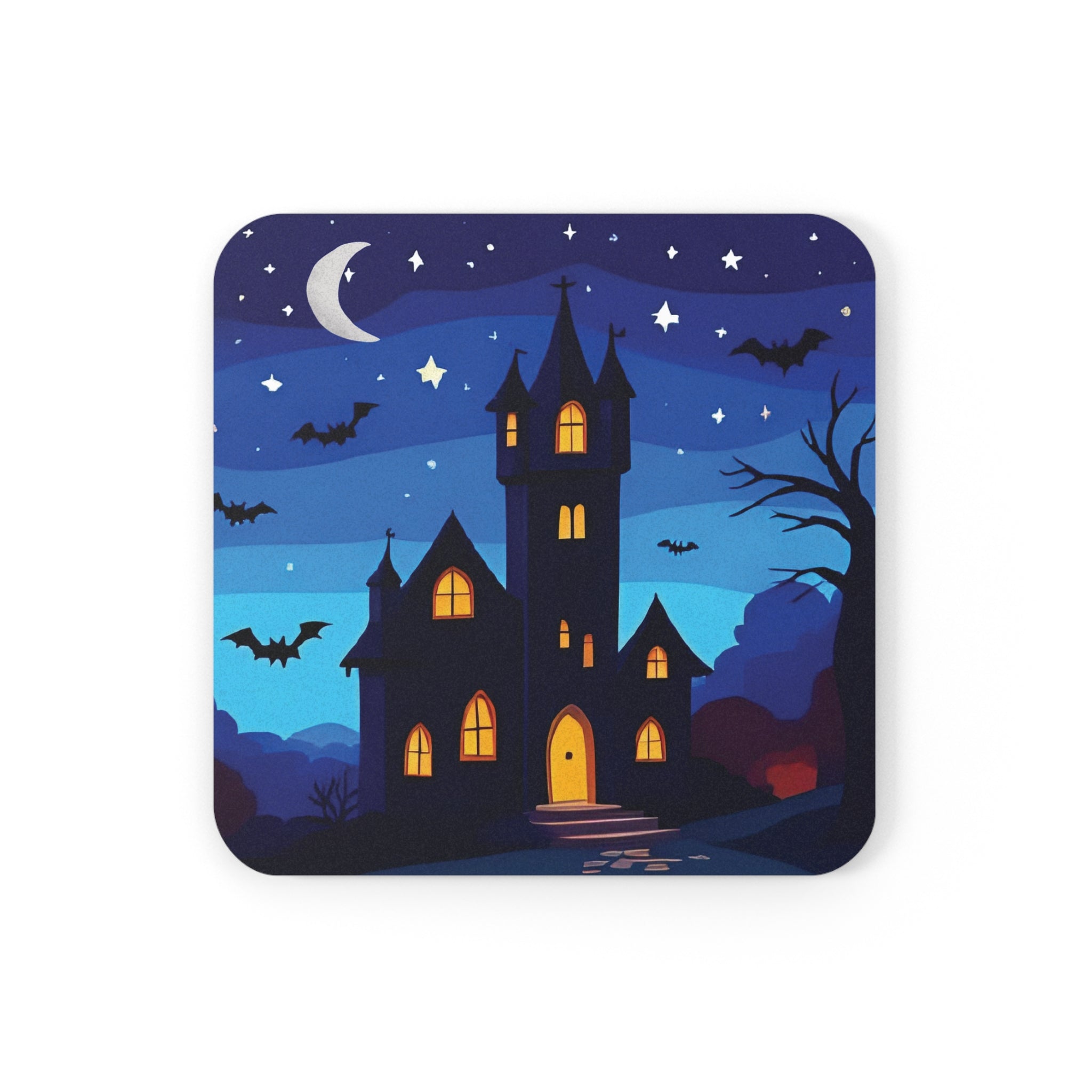 Cork Back Coaster Haunted Castle