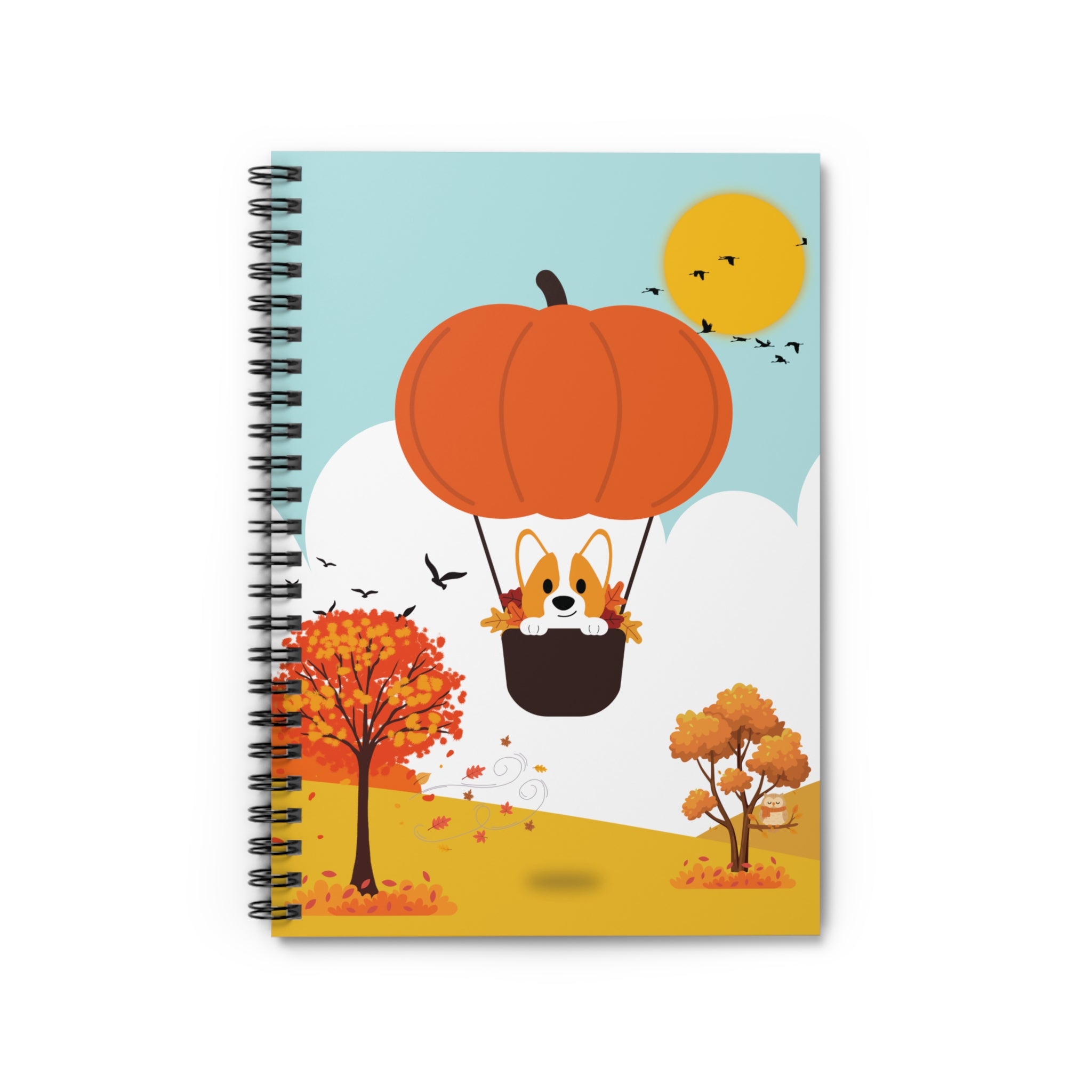 Spiral Notebook - Pumpkin Balloon Ride