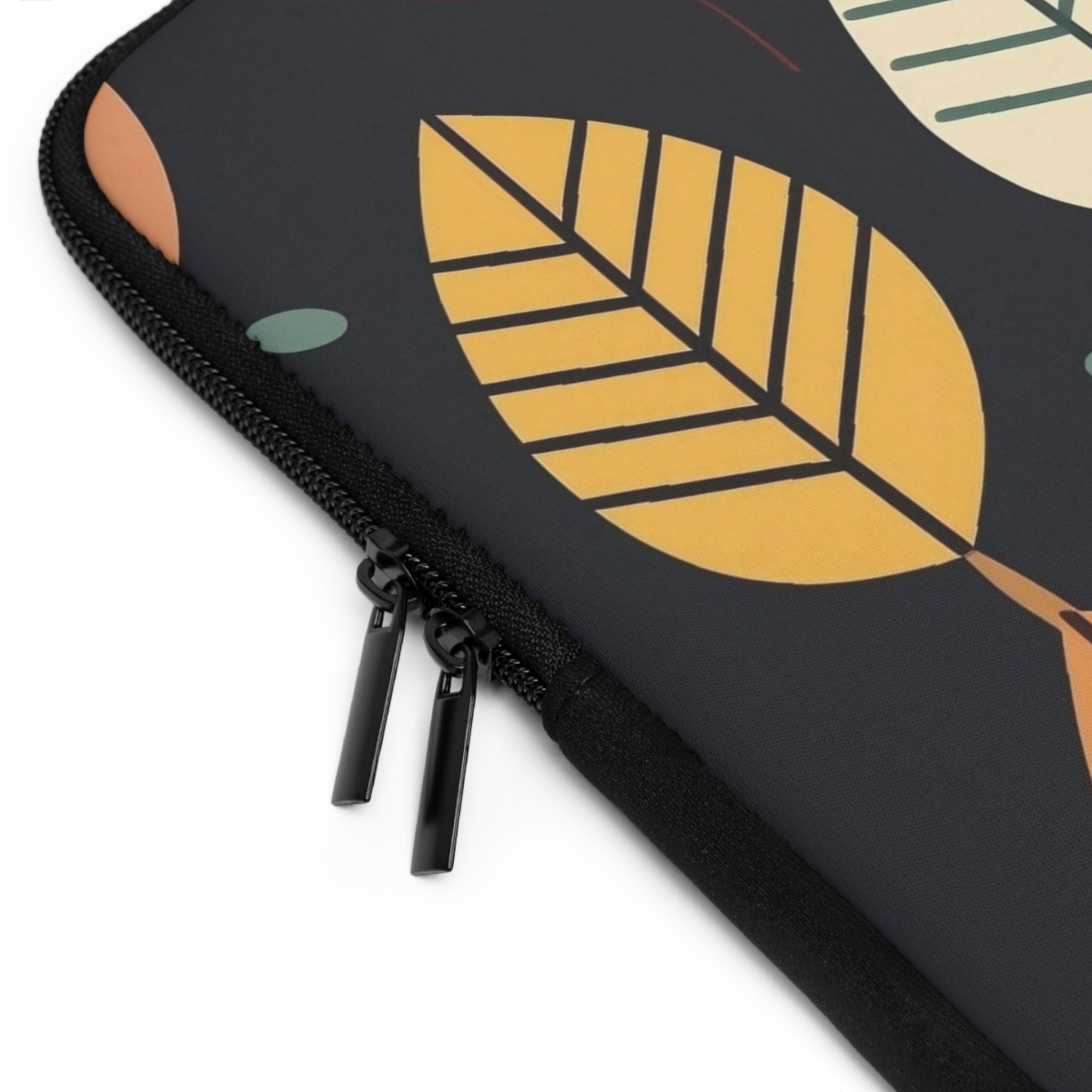 Laptop Sleeve with Autumn Leaves Design