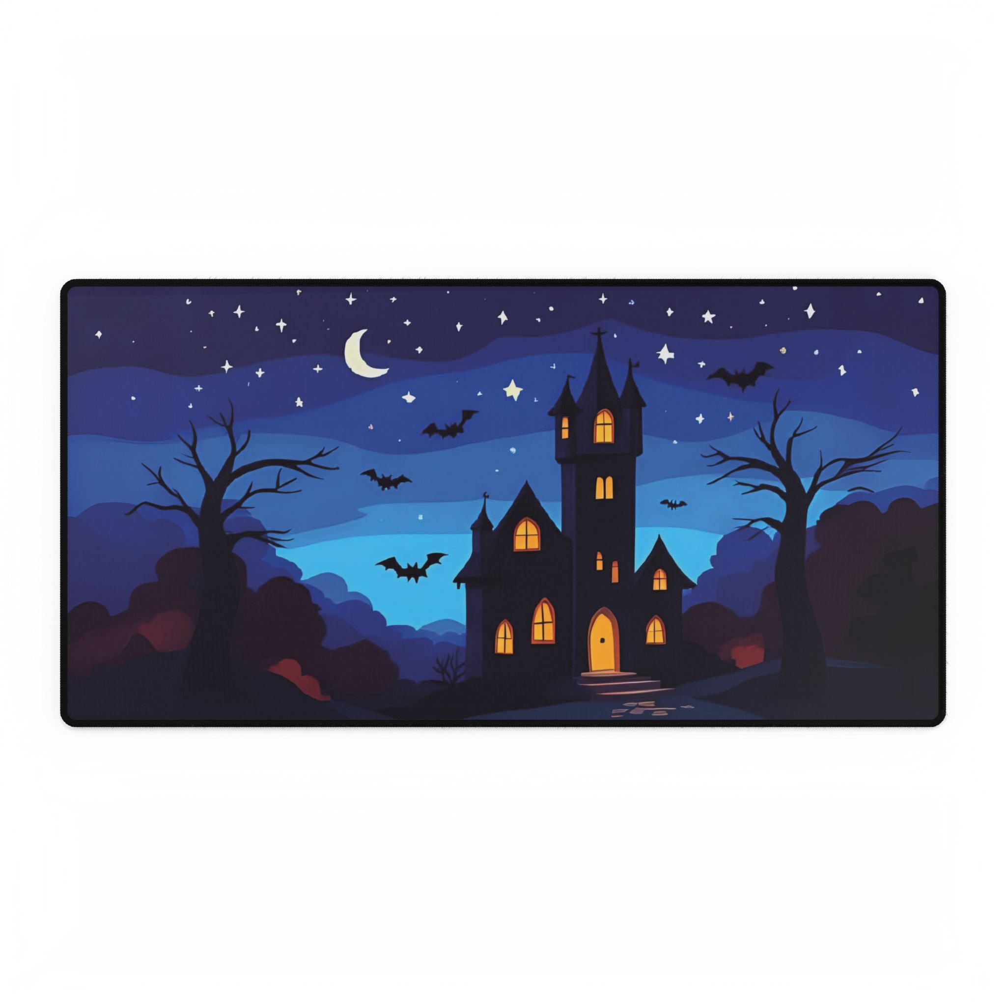 Desk Mat Set: Haunted Castle Under the Stars 🏰🌙🦇