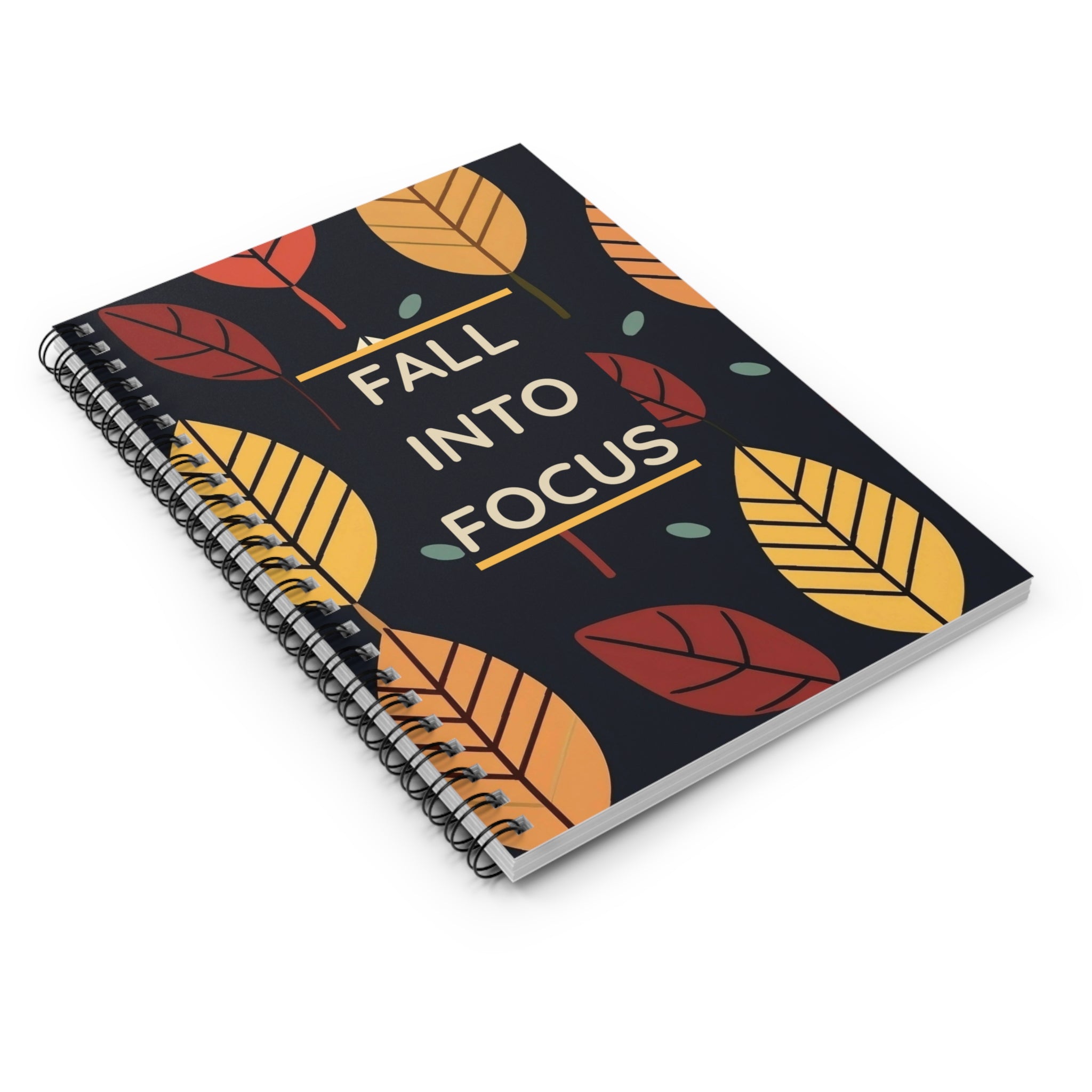 Spiral Notebook - Ruled Line, Autumn Fall into Focus Journal