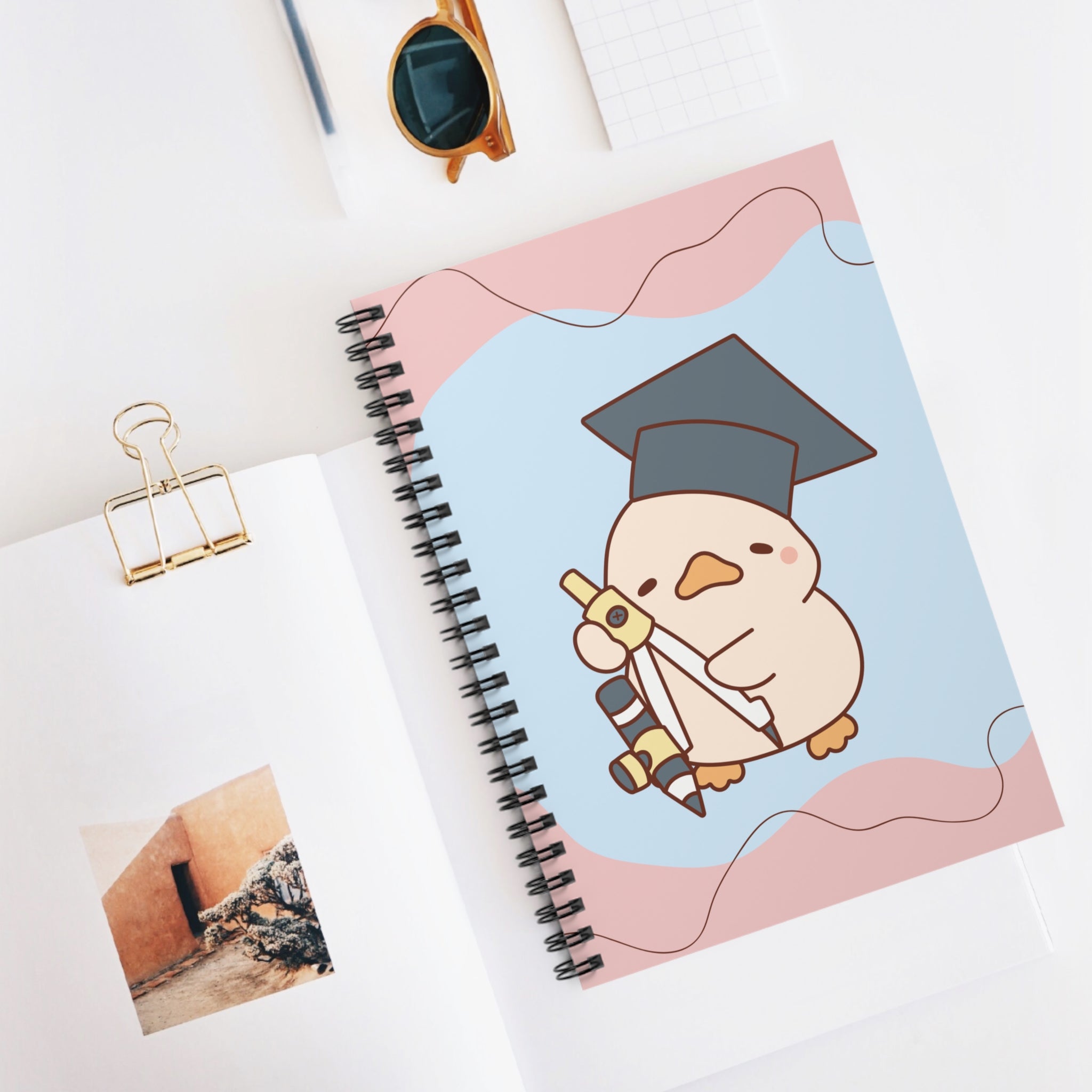 Spiral Notebook - Study Shine Ruled Line