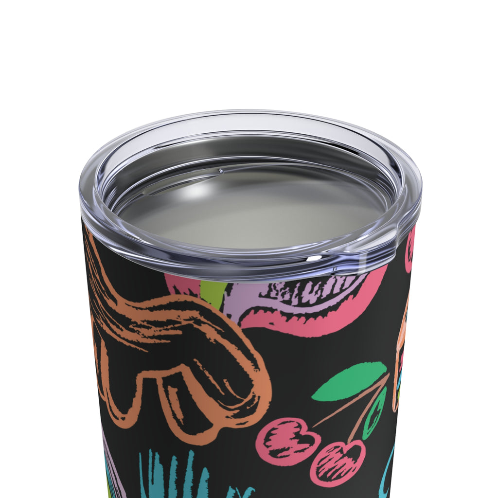 Tumbler 10oz Neon Dreams Rainbow Unicorns Cake Magic Clouds