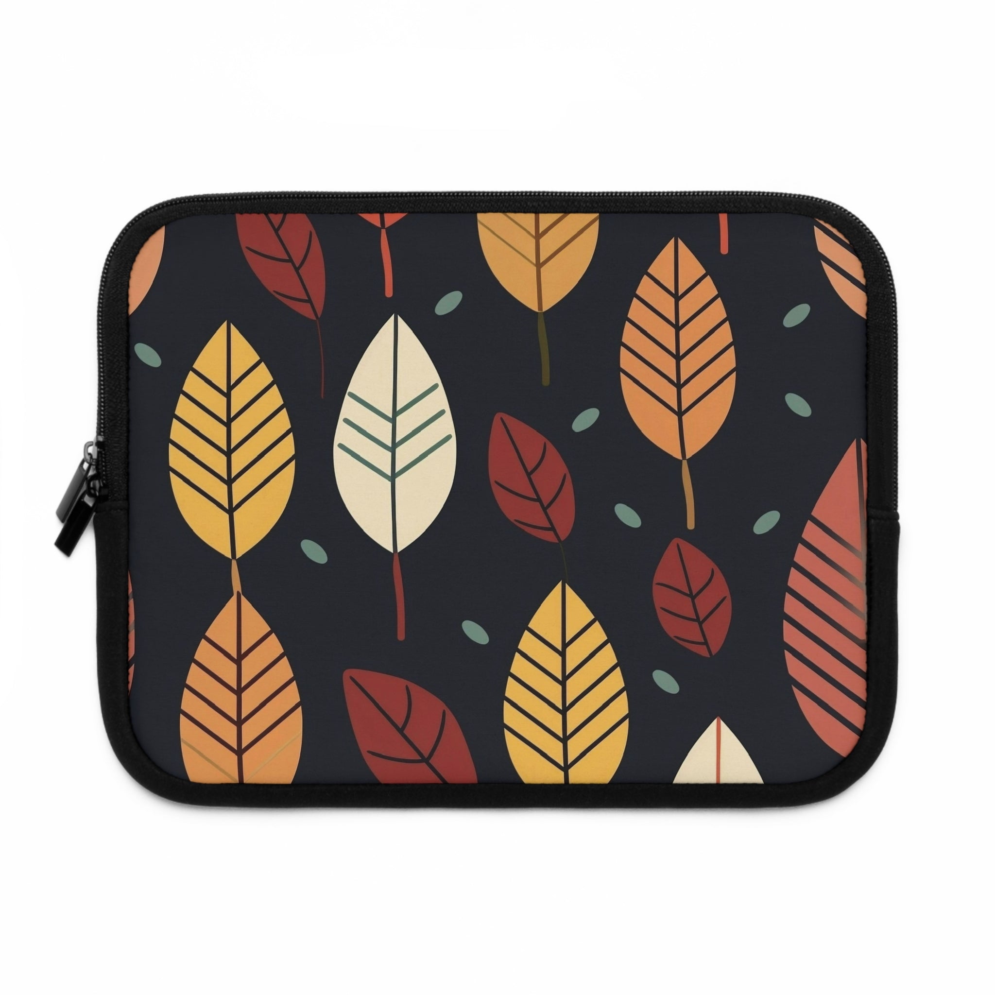 Laptop Sleeve with Autumn Leaves Design