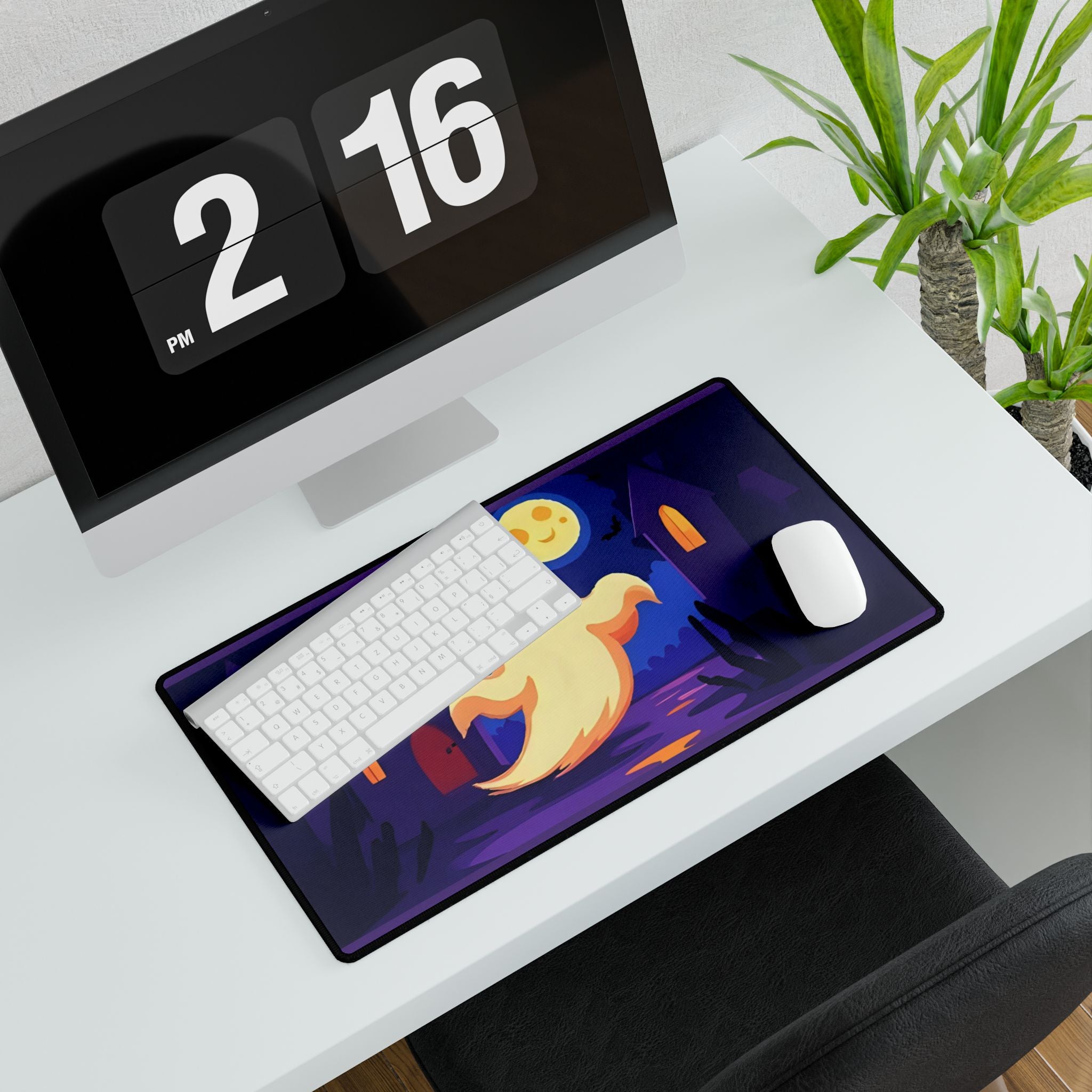 Desk Mat - Friendly Ghost Halloween Decor Gifts