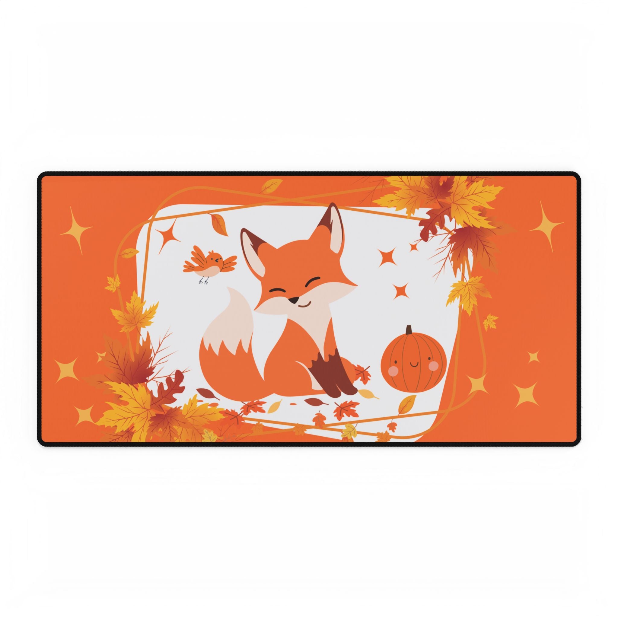 Desk Mat Autumn Fox & Pumpkin 🦊🍁🎃