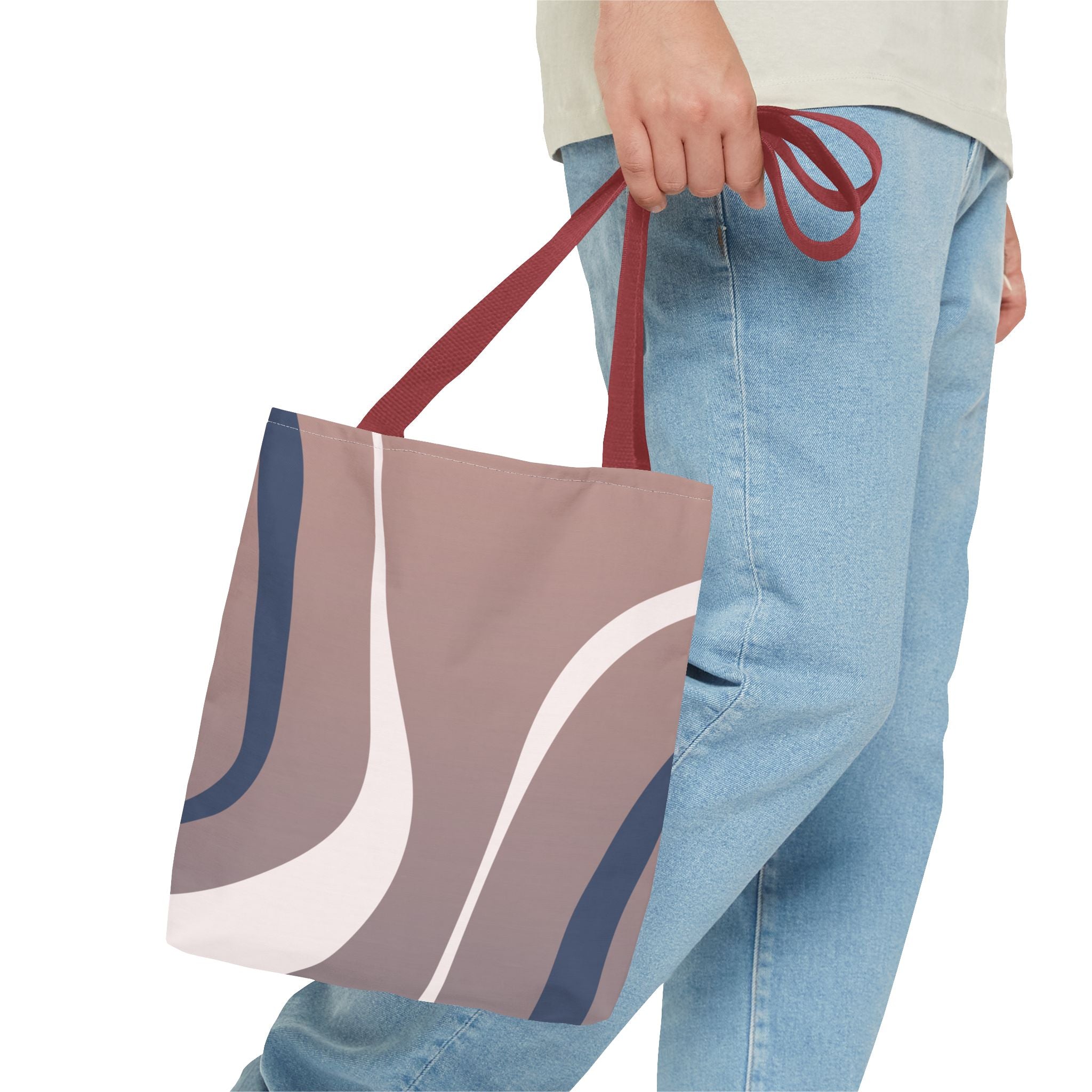 Desert Flow Abstract Tote Bag, Southwest Vibes Shoulder Bag, Desert Landscape Tote, Boho Chic Carryall, Cactus Print Market Bag, Nature