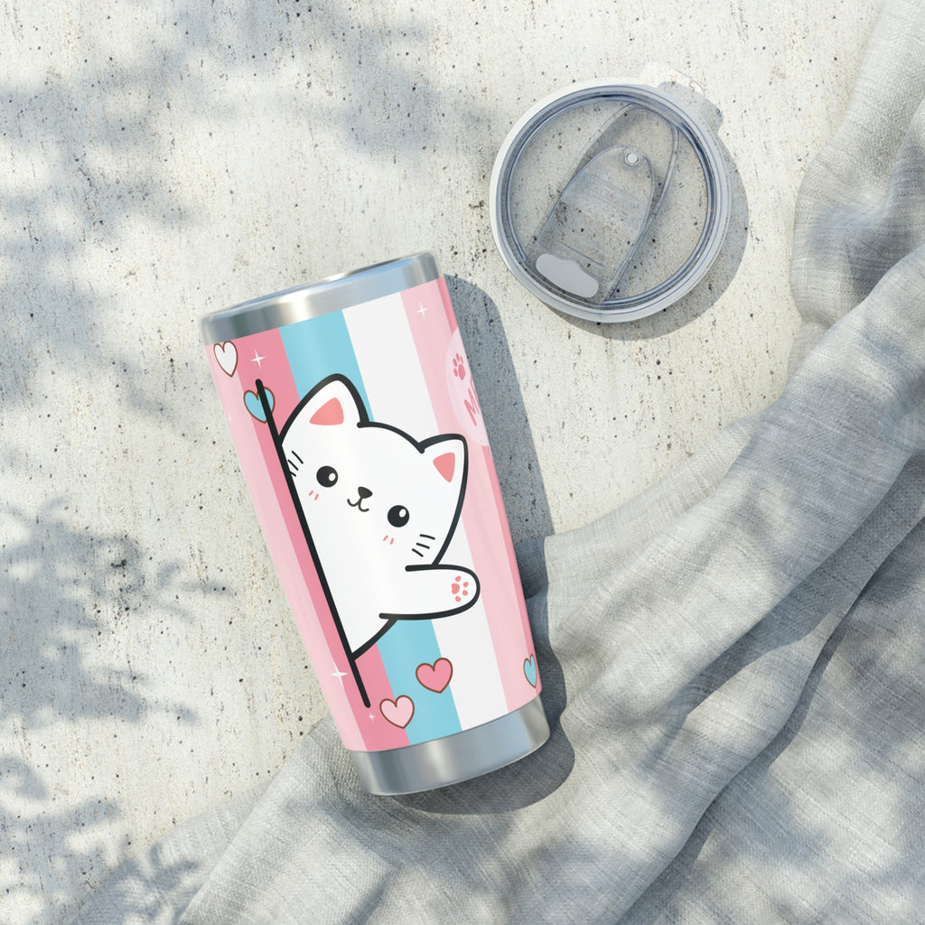 Peekaboo Kitty Travel Tumbler – Cute Cat Cup for Coffee & Tea Lovers (20oz)