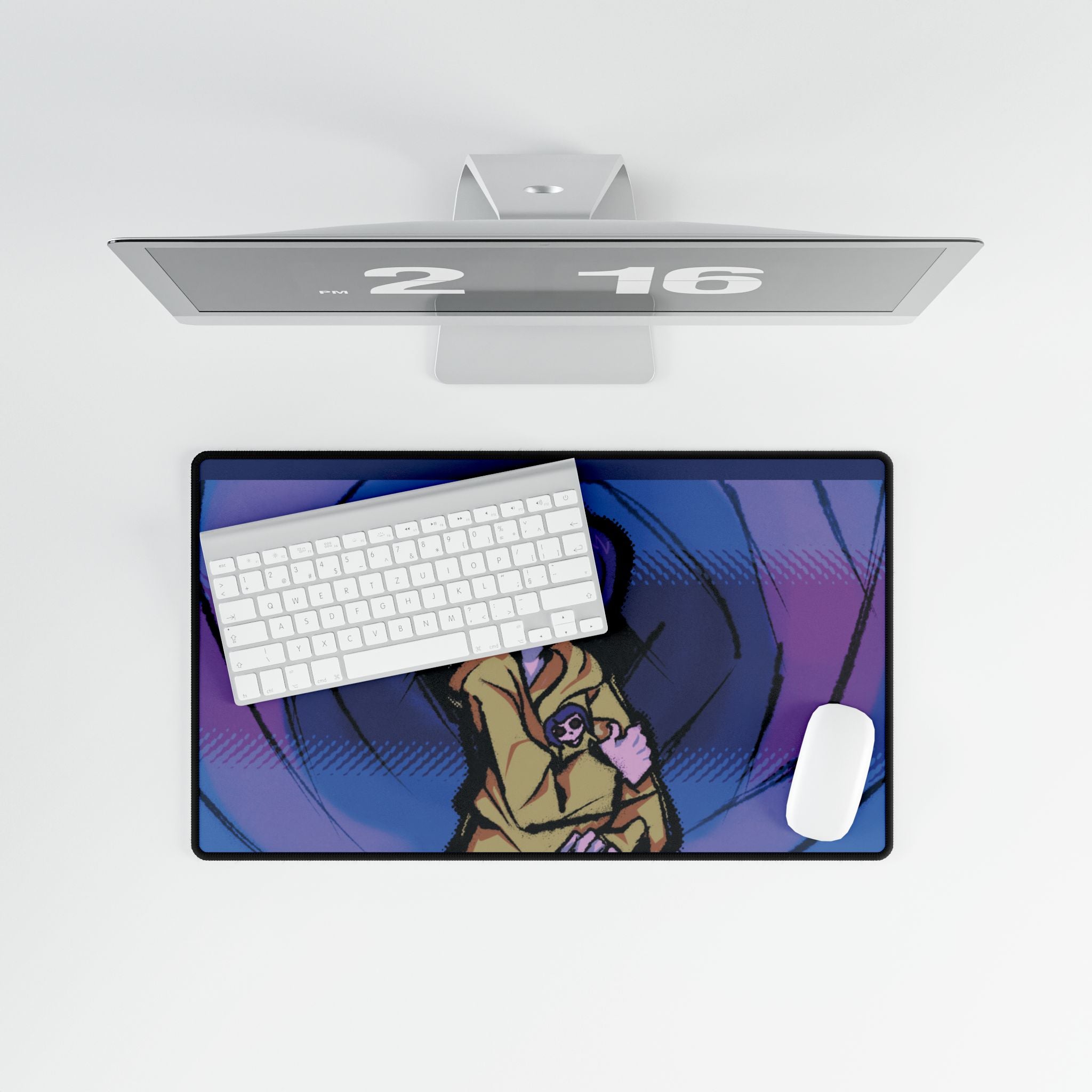 Desk Mats, Coraline Inspired Hand Drawn Design, Unique Desk Pad, Office Decor, Mouse Pad, Desk Accessories