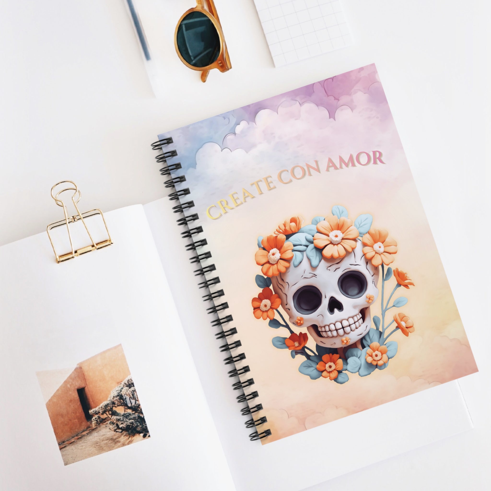 Spiral Notebook - Create con amor, Love Notebook