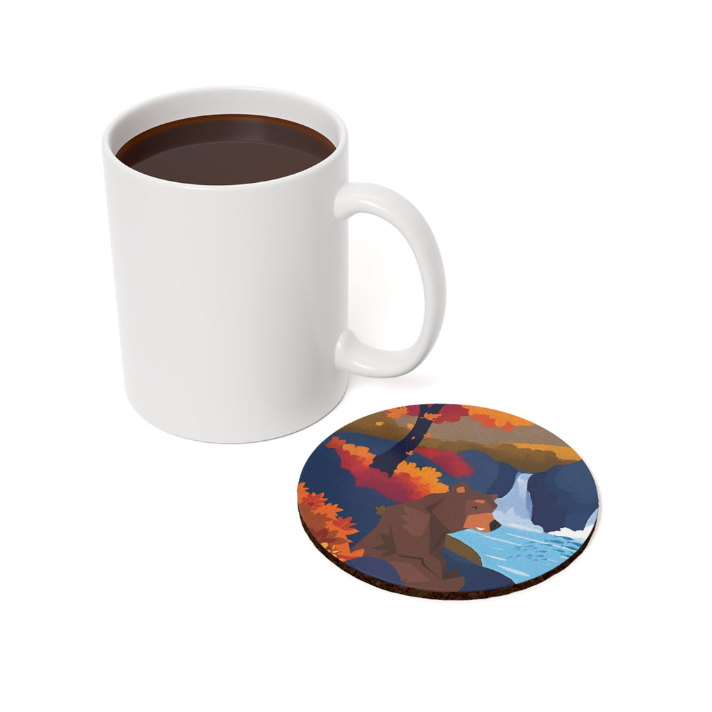 Coaster Set - Woodland Calm Design