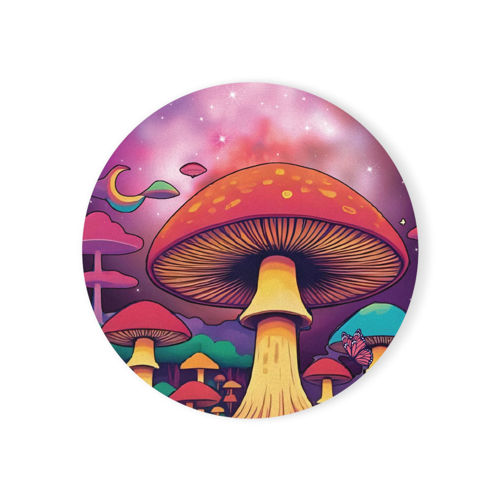 Coaster Set - Galactic Thoughts - Cosmic Mushroom