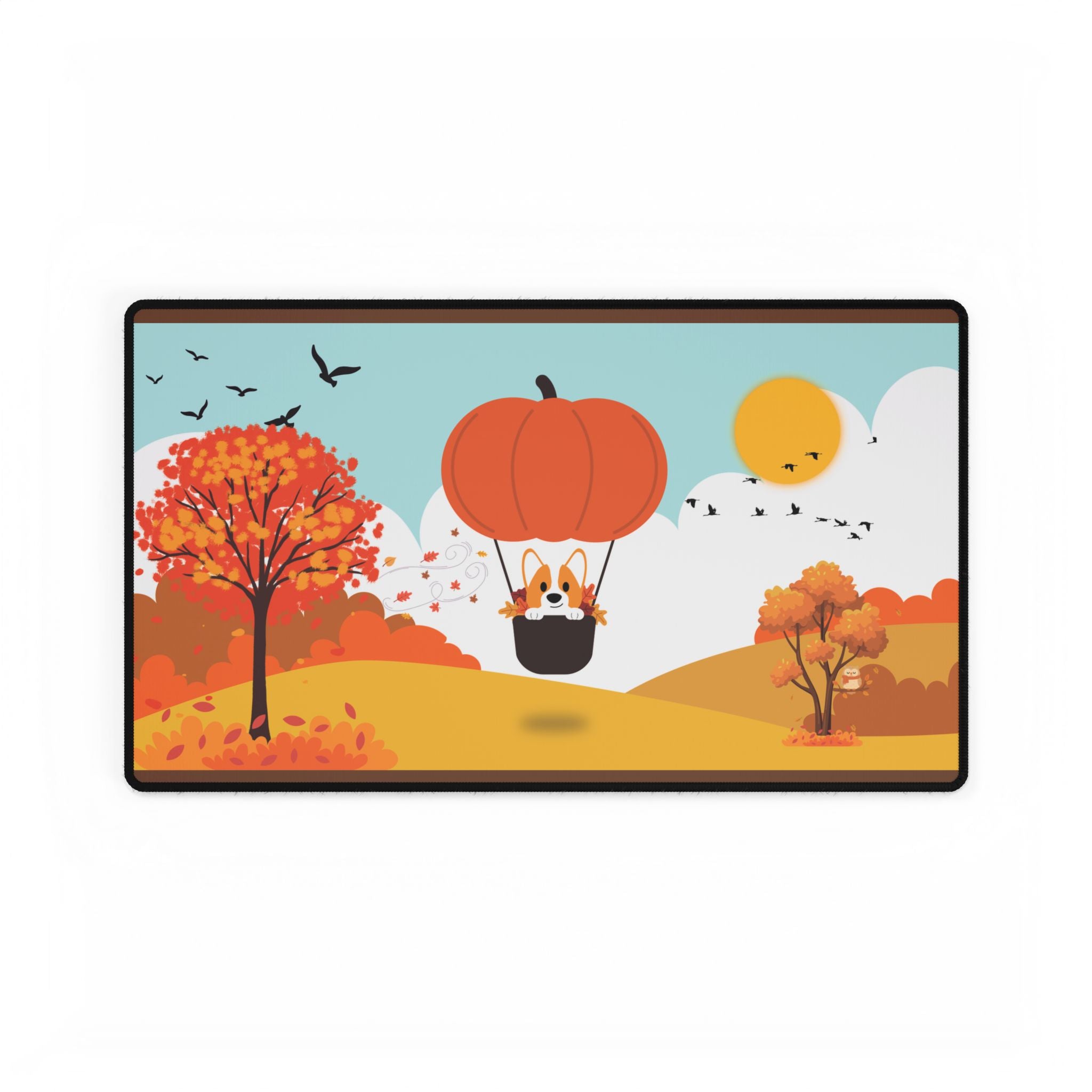 Desk Mat - Pumpkin Balloon Ride
