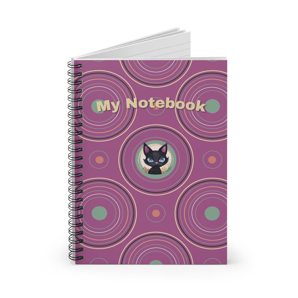 Ruled Line Spiral Notebook - For My Thoughts, Journal, Diary, Note-taking, Writing, Gift