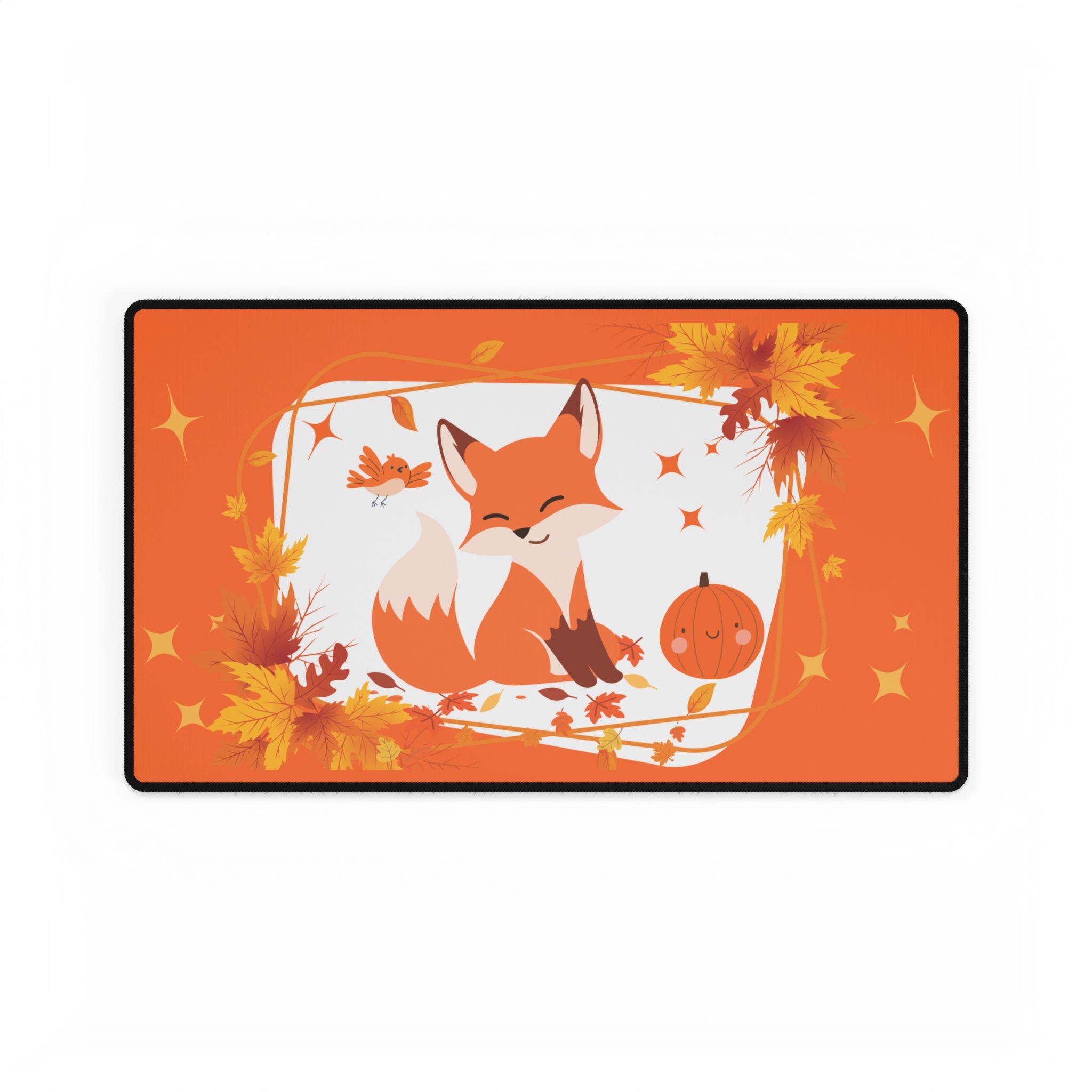 Desk Mat Autumn Fox & Pumpkin 🦊🍁🎃