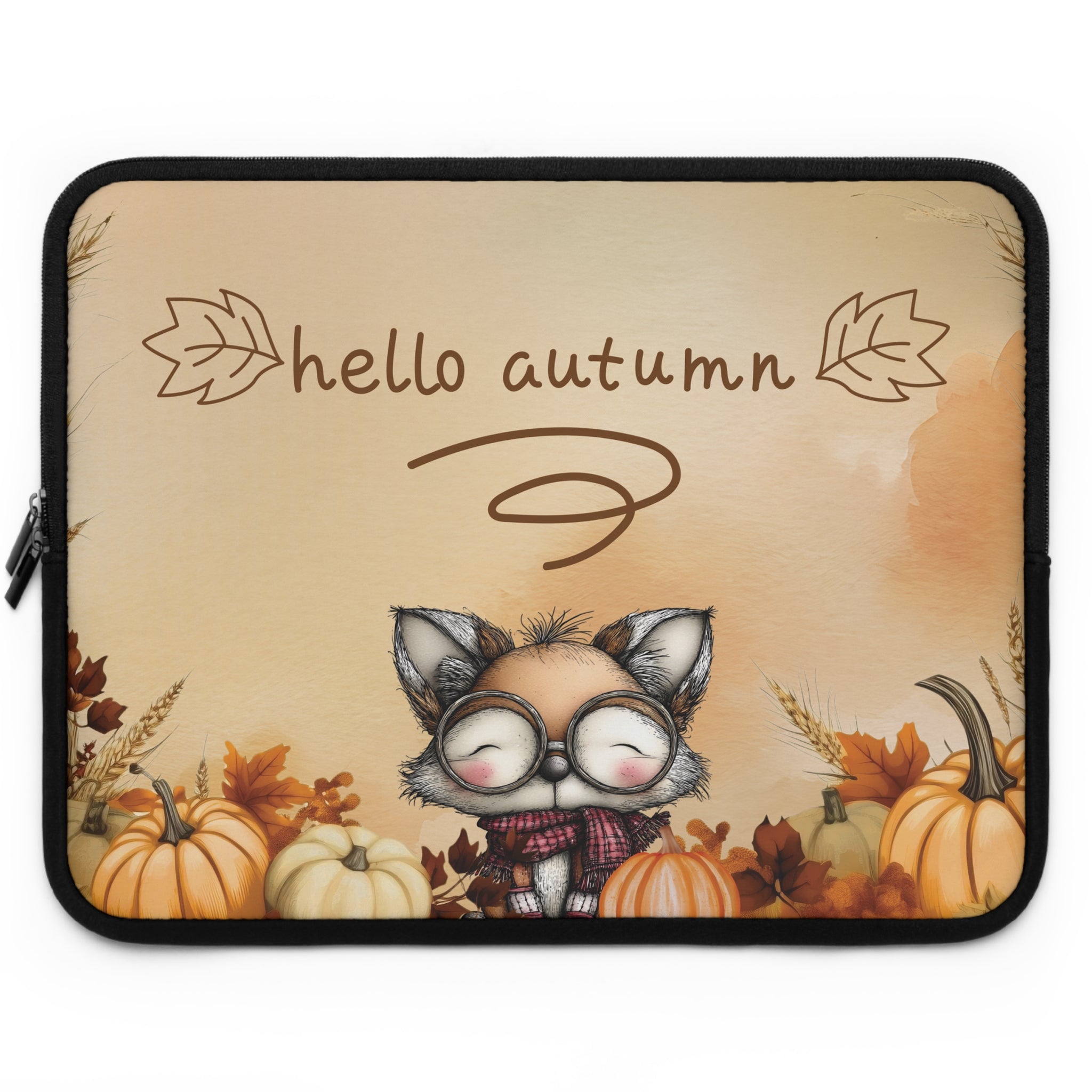 Foxy Laptop Sleeve, Fall Vibes, Autumn Fox