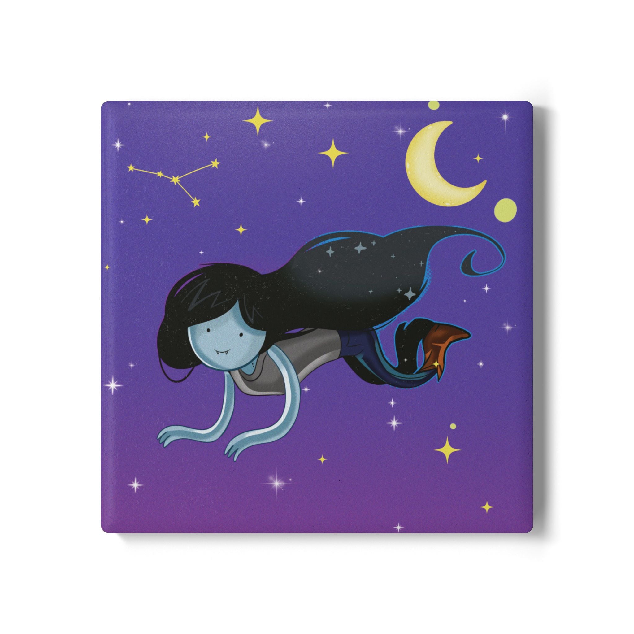 Ceramic Coaster - Vampy Vibes Halloween Goth Home Decor Drink Mat Set of 4