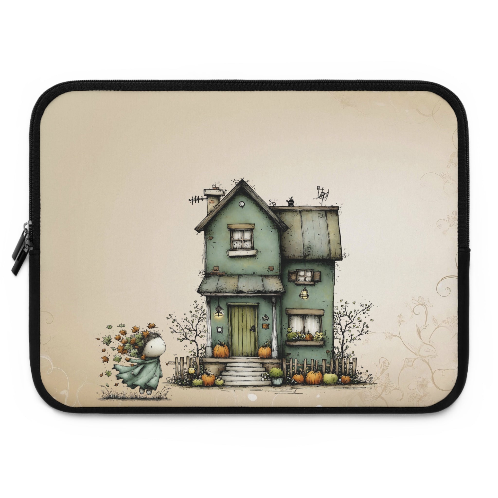 Autumn at Willow Cottage Laptop Sleeve