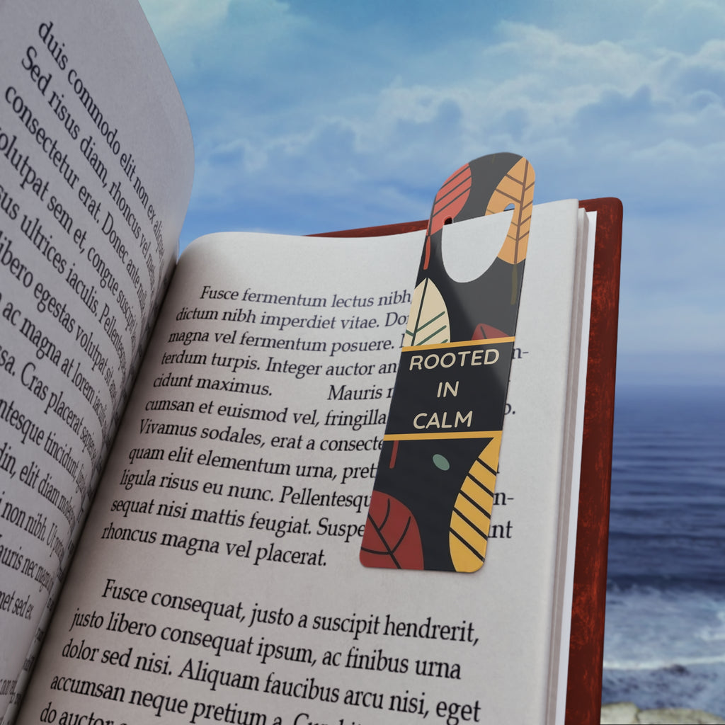 Bookmark, Rooted in calm, autumn lovers.