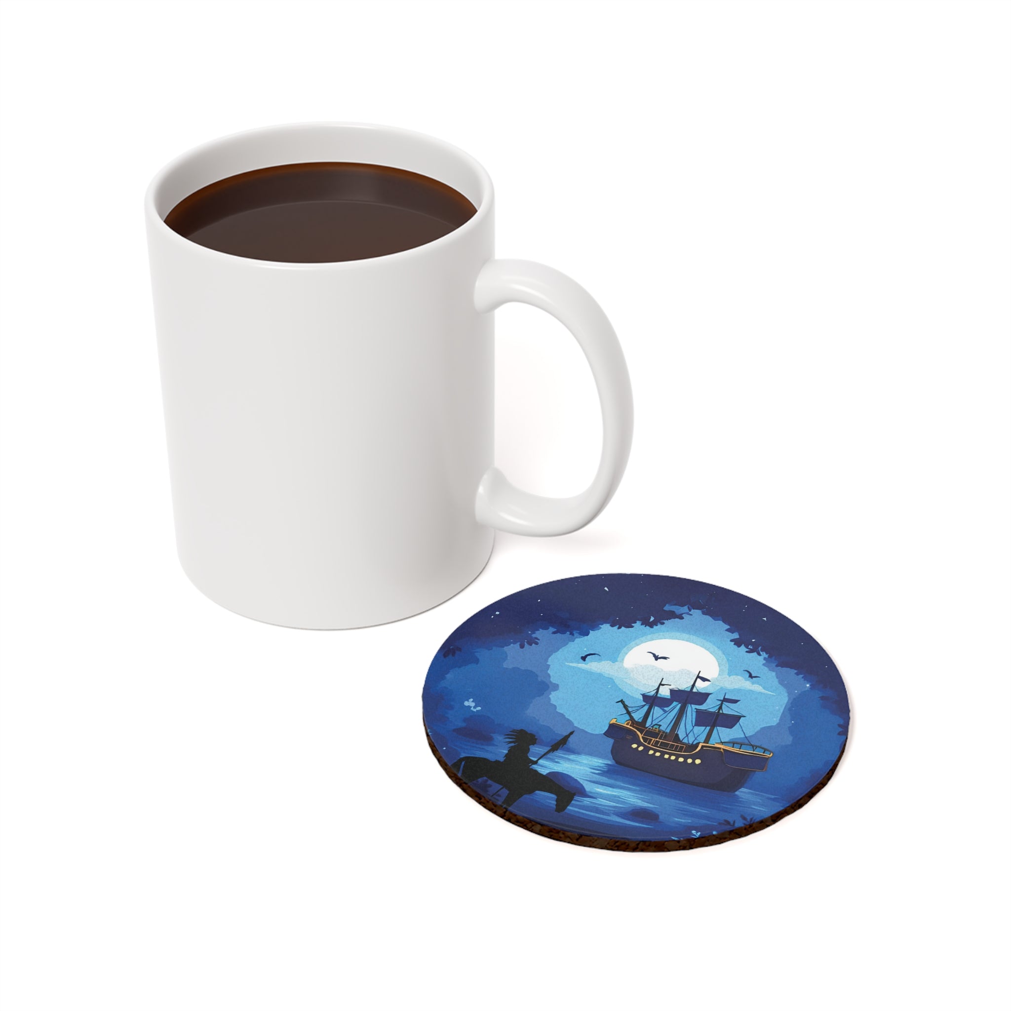 Coaster Set Moonlit Voyage