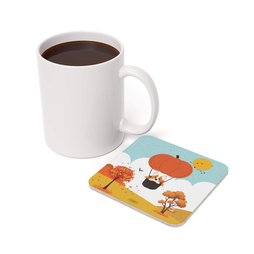 Coaster Set - Pumpkin Balloon Ride Design