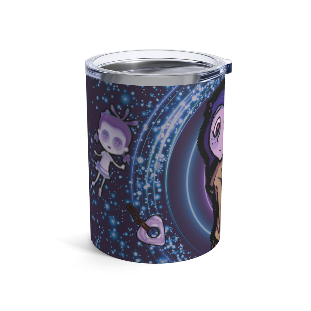 Tumbler 10oz Coraline-Inspired Mug - Unique Drinkware for Fans of the Spooky and Eccentric