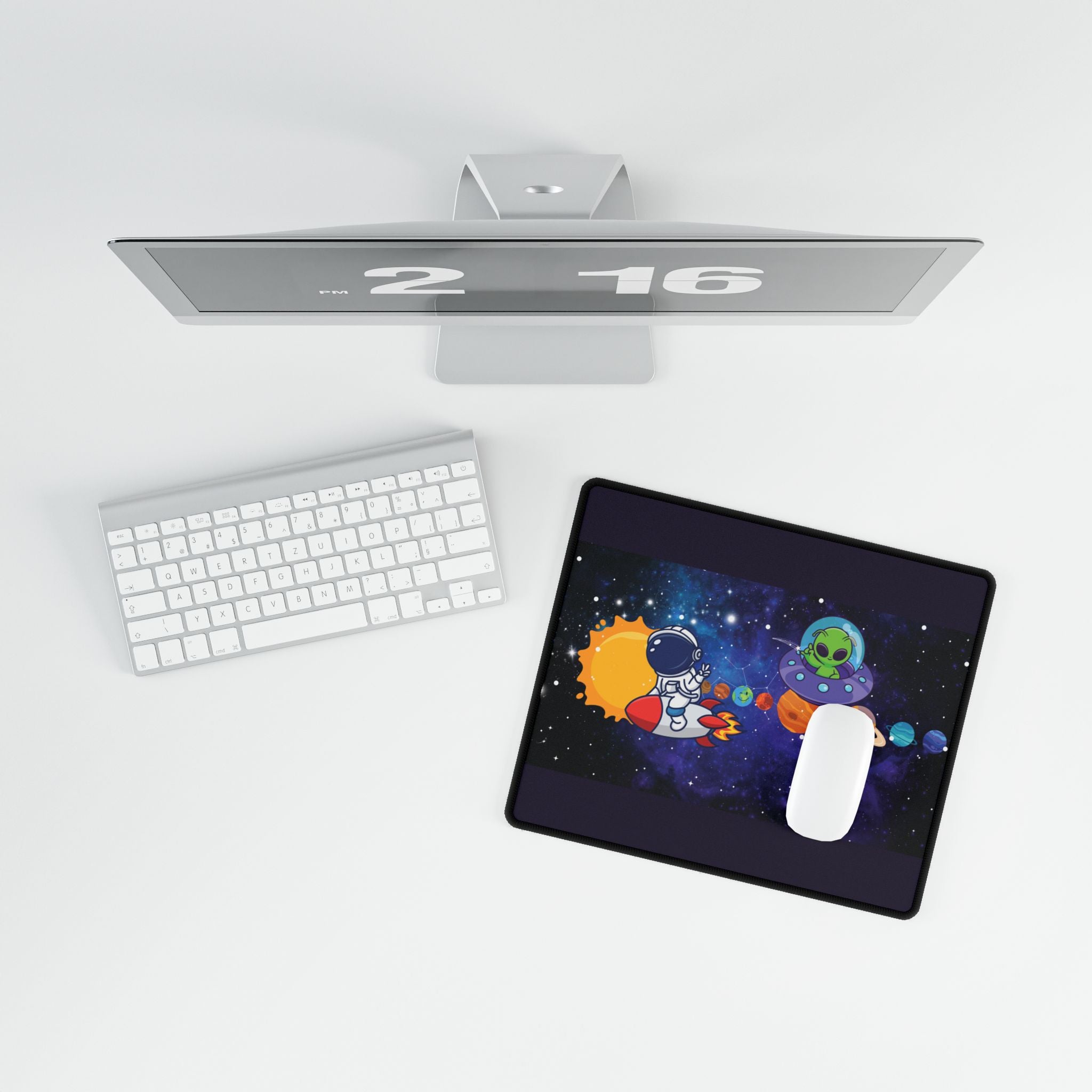 Desk Mats - Astronaut & Alien Space Adventure Solar System