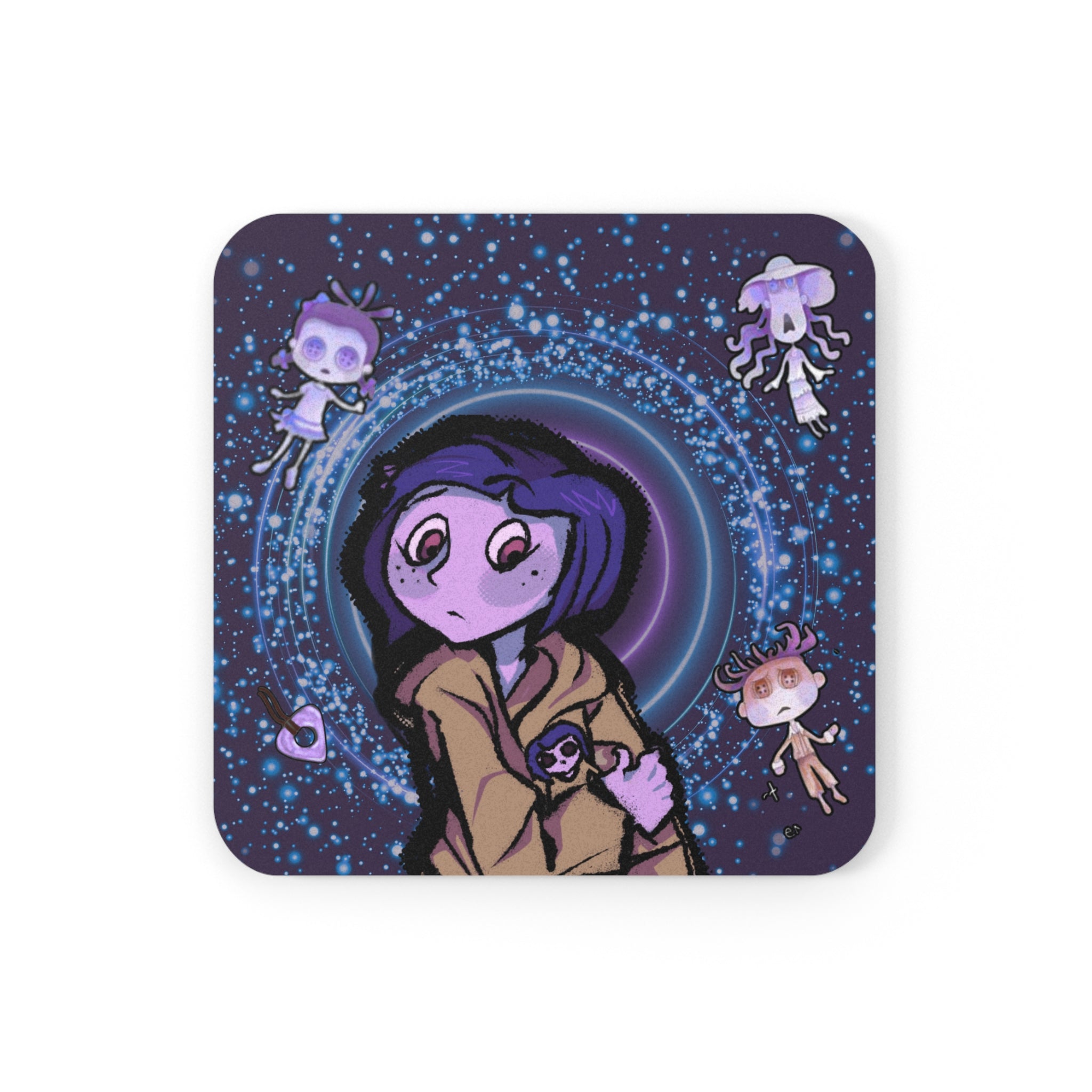 Coaster Set - Coraline-Inspired Design