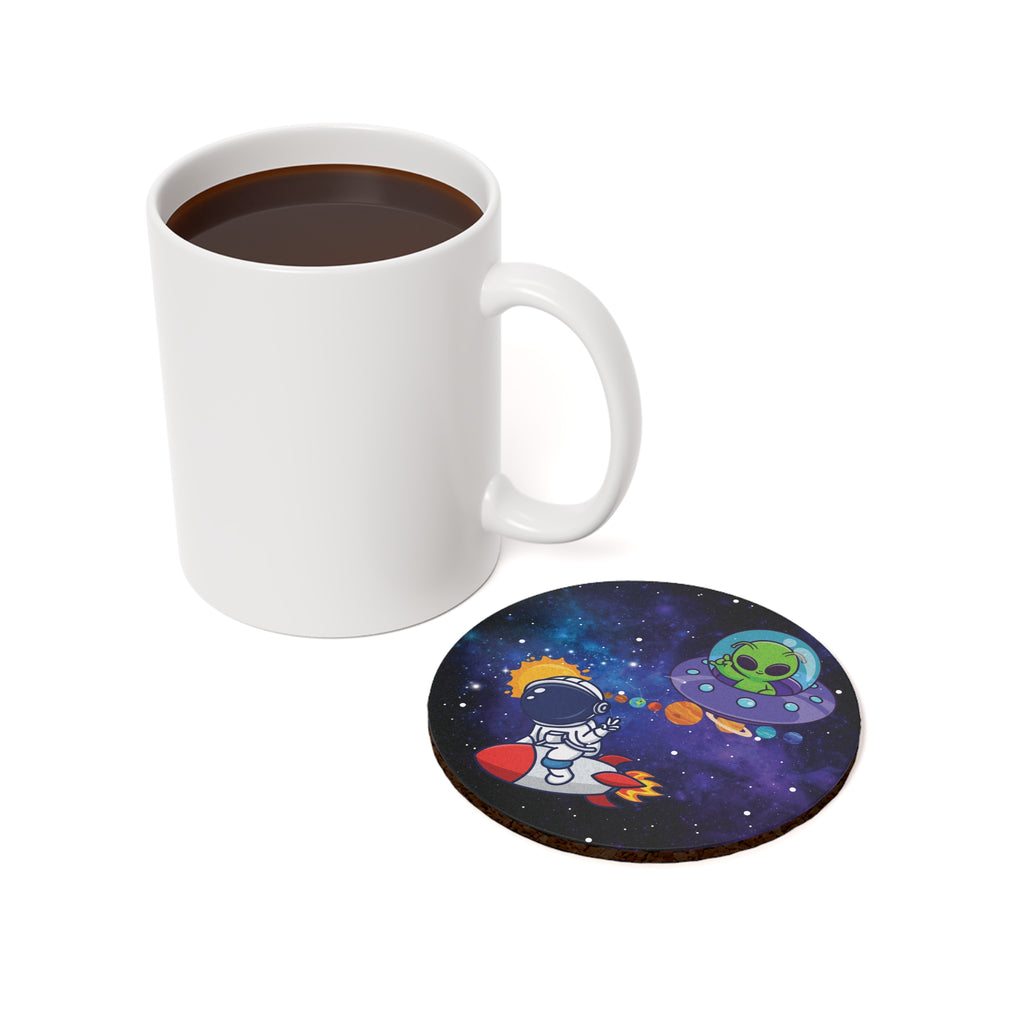 Coaster Set - Astronaut & Alien Space Adventure Solar System