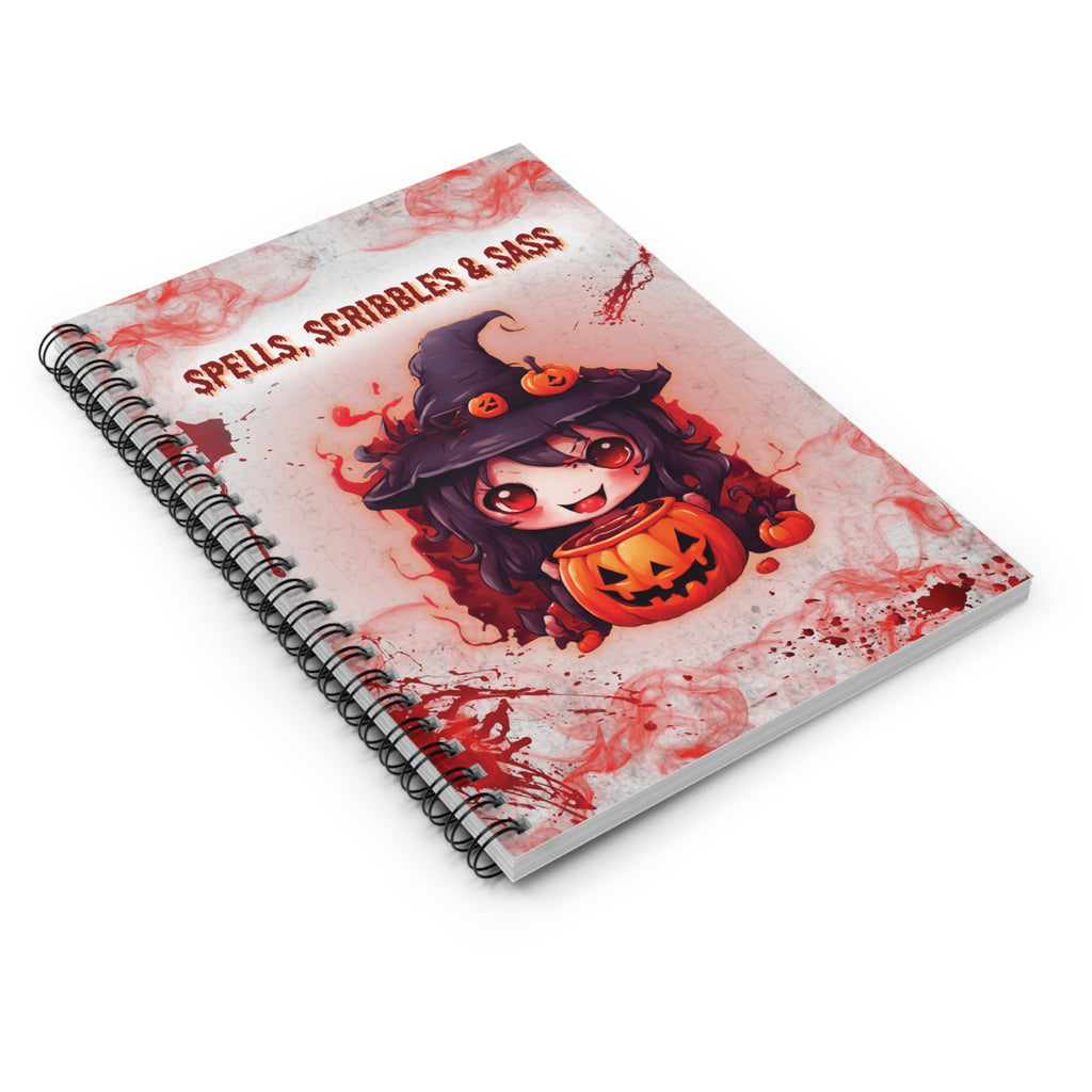 Spiral Notebook - Spells, Scribbles & Sass, Spell Book Journal