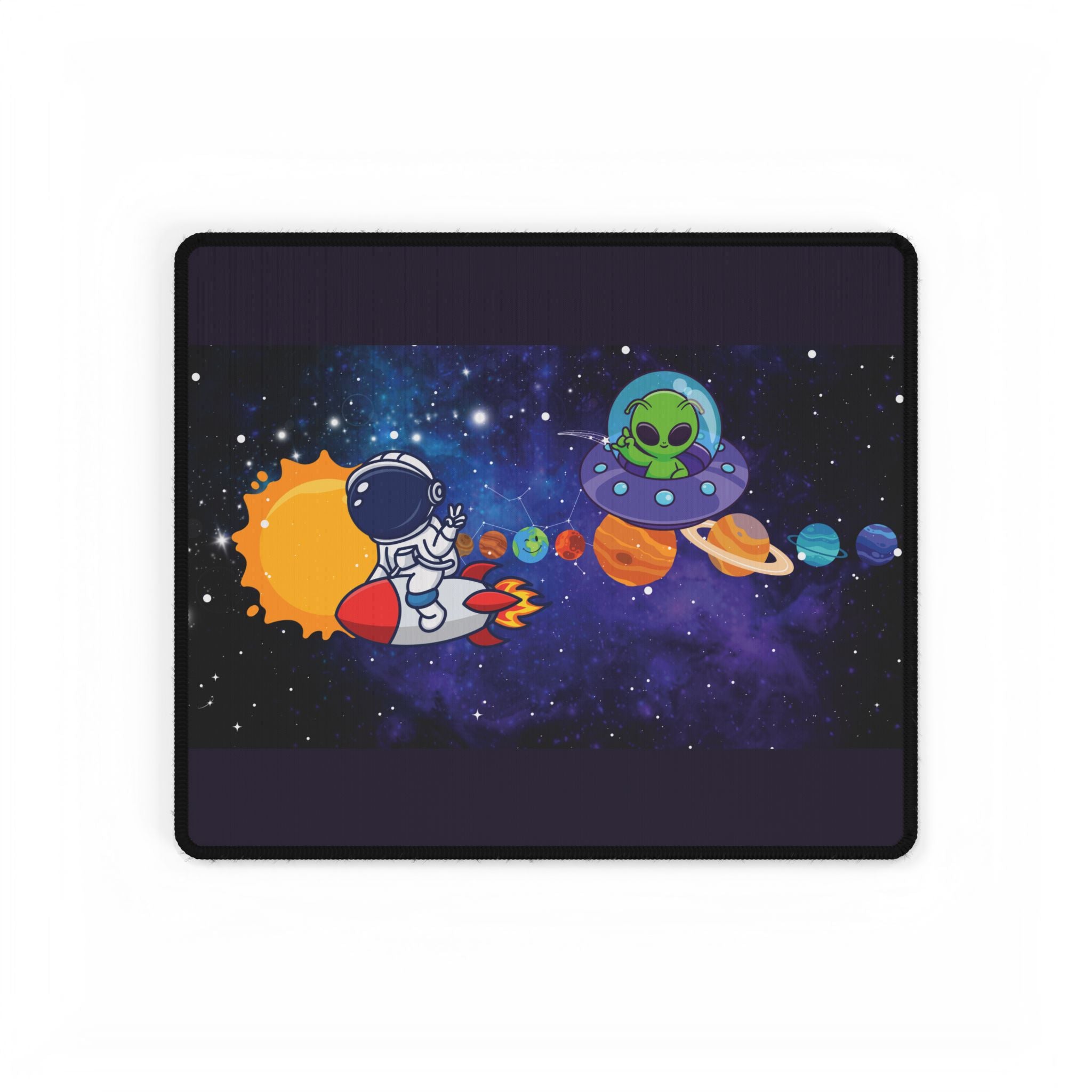 Desk Mats - Astronaut & Alien Space Adventure Solar System
