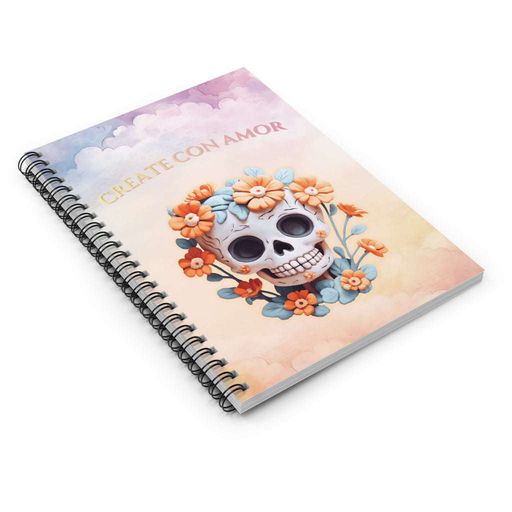 Spiral Notebook - Create con amor, Love Notebook