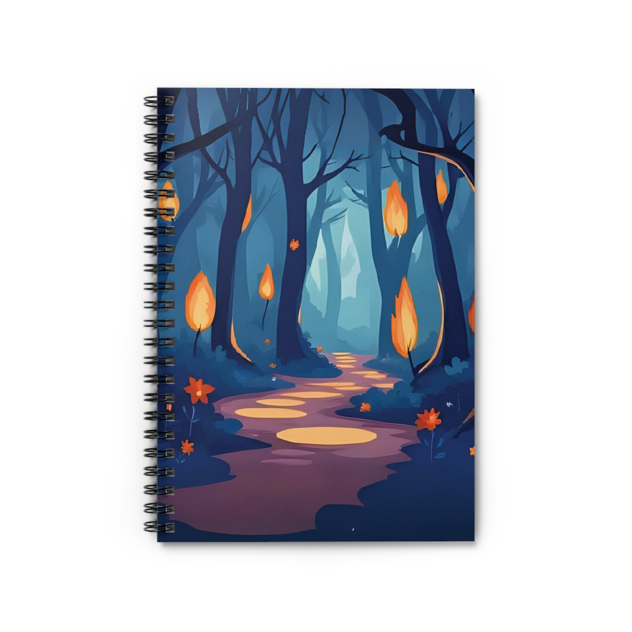 Spiral Notebook - Enchanted Forest Path, Journal, Diary, Writing Notebook, Nature Lover Gift, Tree Lined Journal